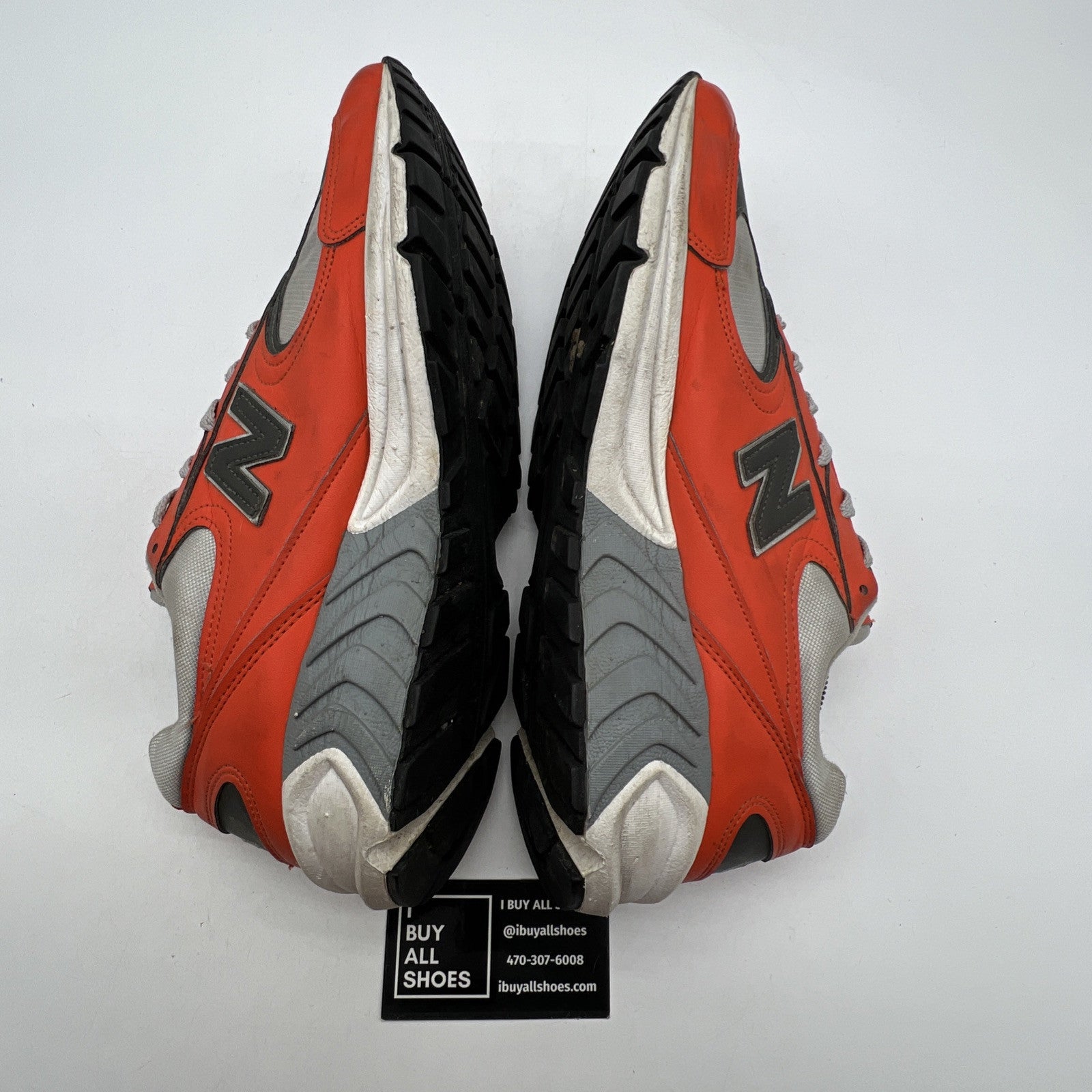 Size 11.5 - New Balance 990V4 Made in USA Low Mahogany Orange Grey - (M489OS)