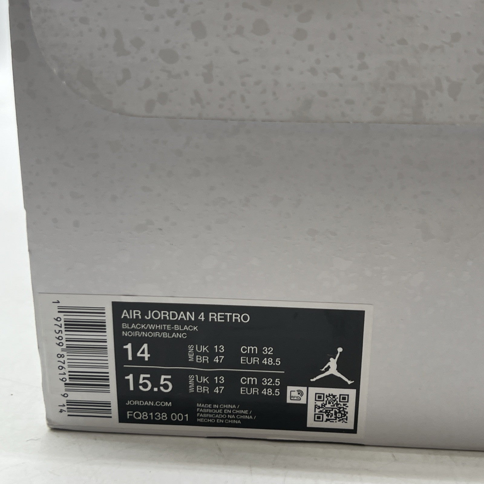 Size 14 - Air Jordan 4 Retro White Thunder (FQ8138-001)