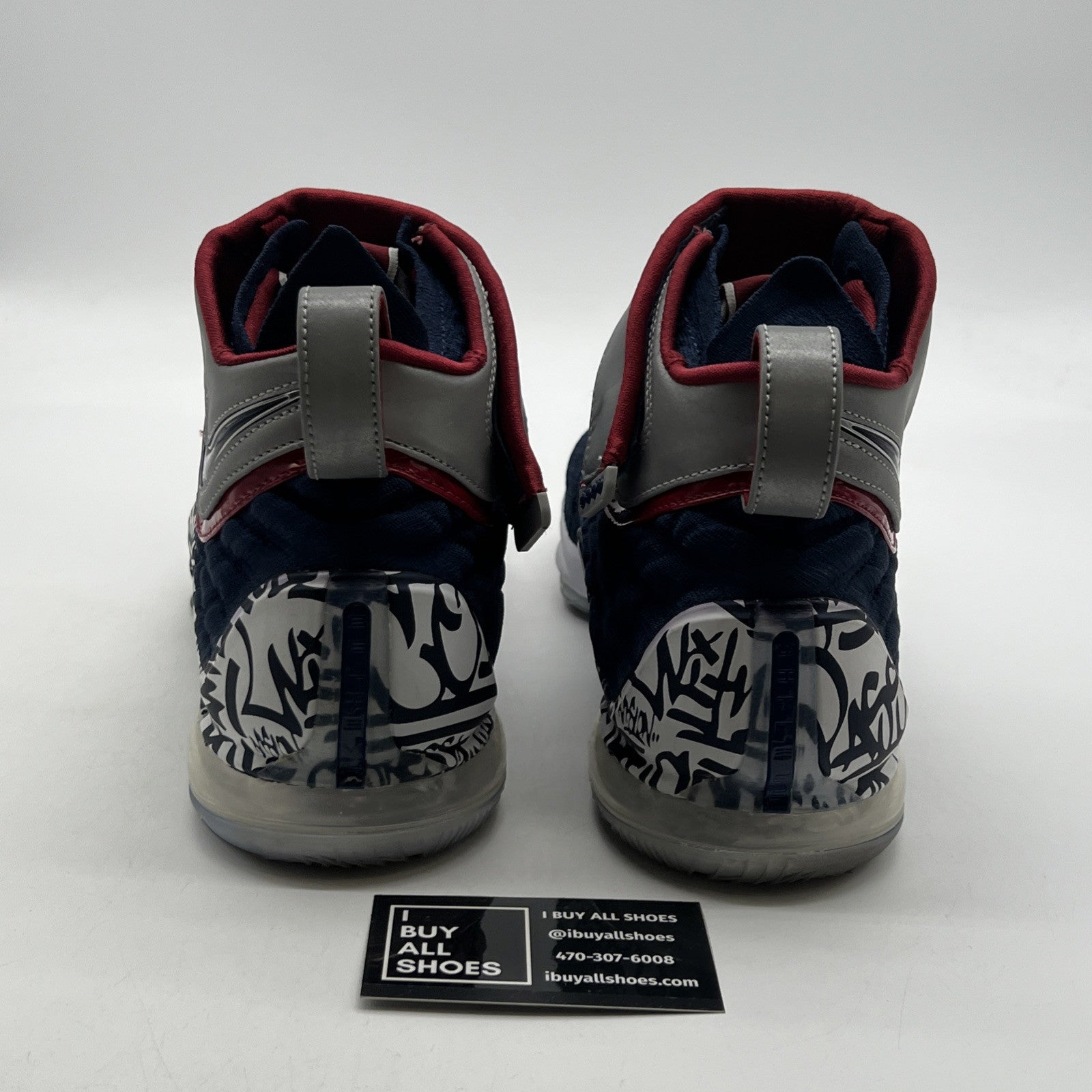 Size 11.5 - Nike LeBron 17 LeBron 4 Cold Blue Graffiti (CT6047-400)