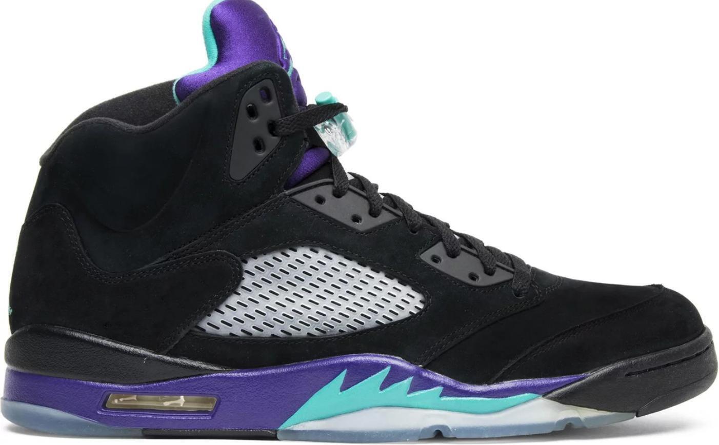 Size 9 - Air Jordan 5 Retro Black Grape Black Suede (136027-007