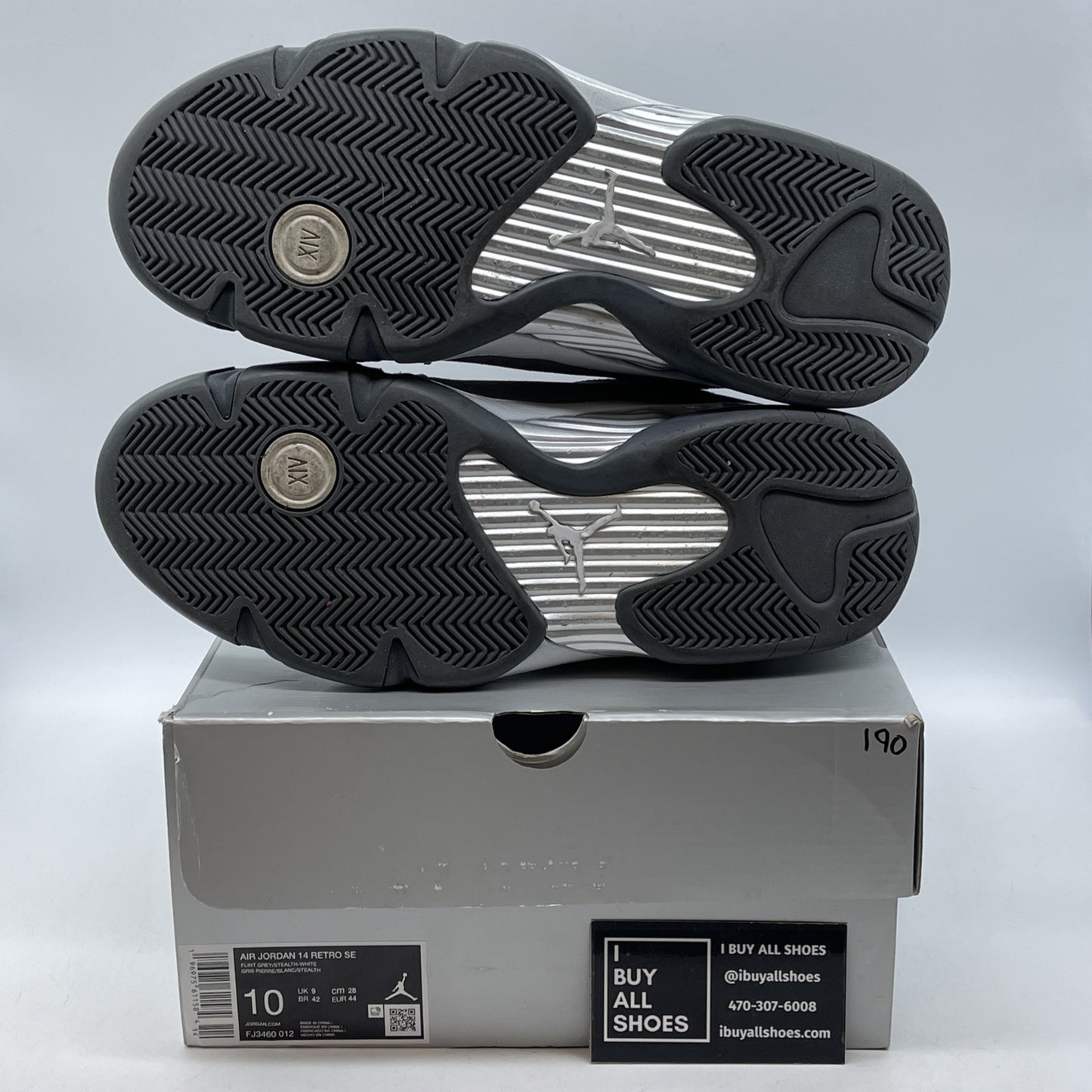 Size 10 -Air Jordan 14 Retro SE Mens Sz 13 Flight Grey Stealth White(FJ3460-012)