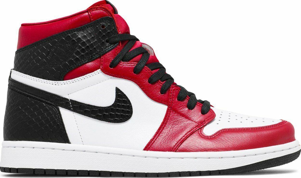 Size 11.5W - Air Jordan 1 Retro OG High Satin Red White Leather (CD0461-601)