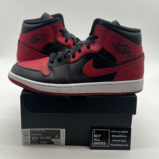 Size 10.5 - Air Jordan 1 Mid Banned 2020 (554724-074)