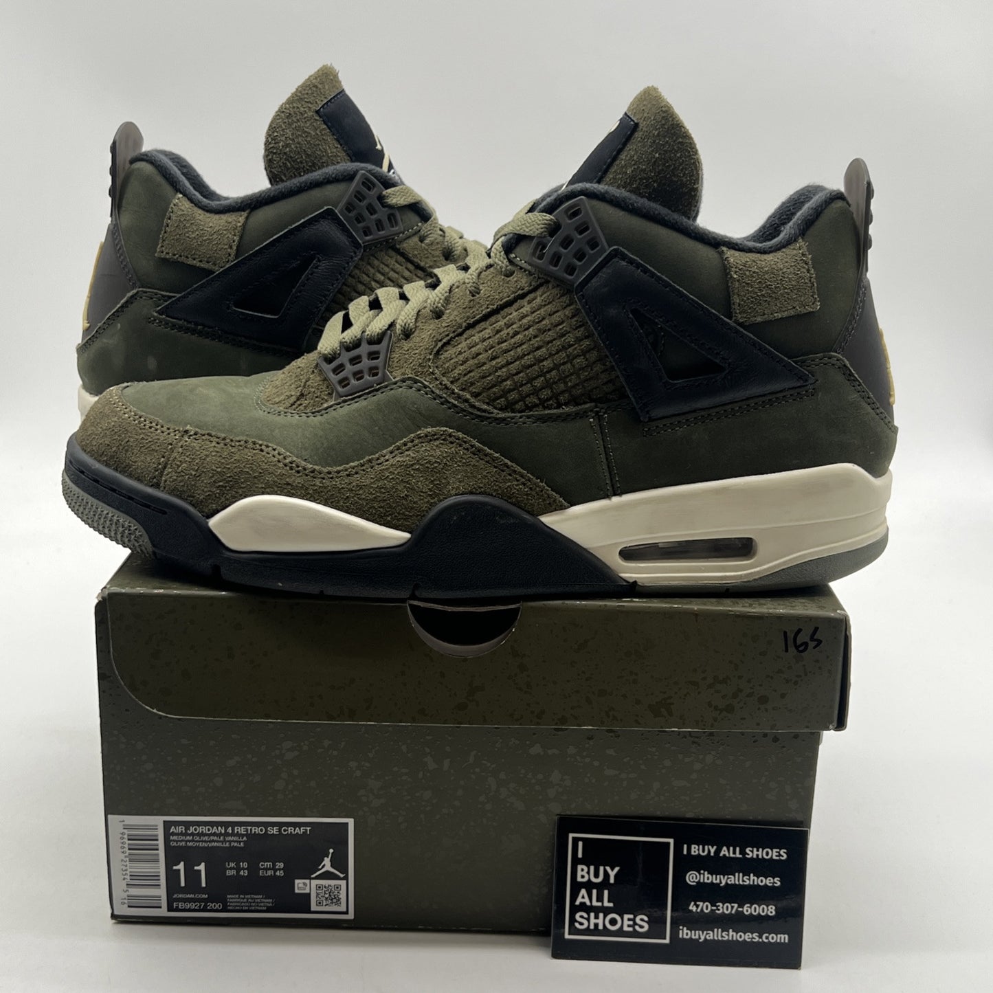 Size 11 - Air Jordan 4 SE Retro Low Craft - Olive (FB9927-200)