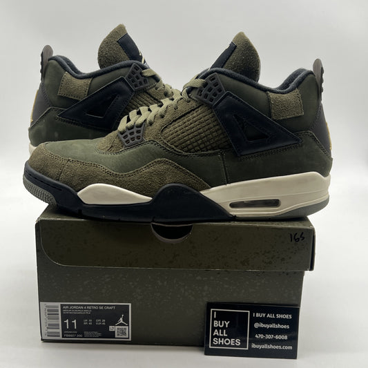 Size 11 - Air Jordan 4 SE Retro Low Craft - Olive (FB9927-200)