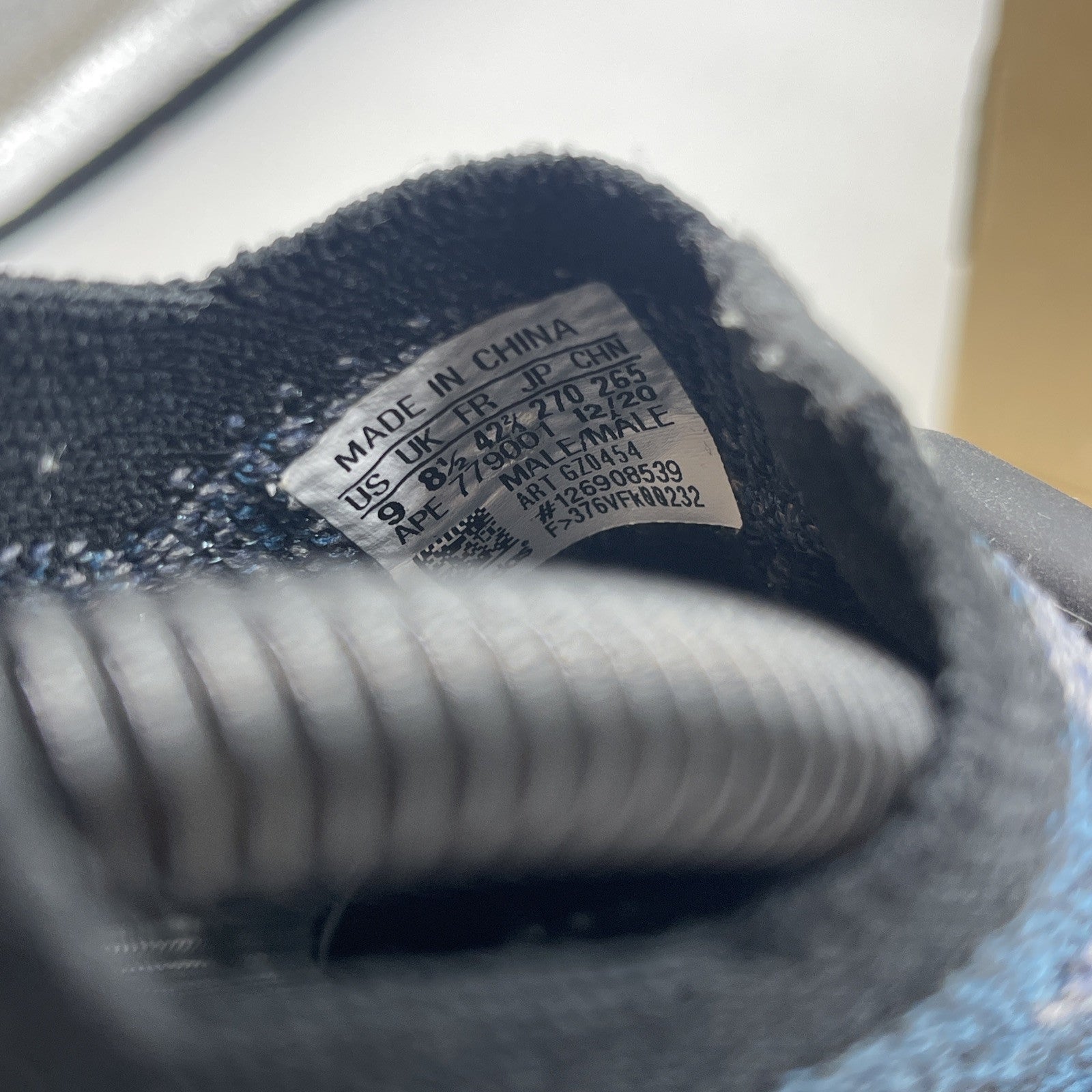 Size 9 - adidas Yeezy Boost 380 Covellite Blue Black Suede (GZ0454)