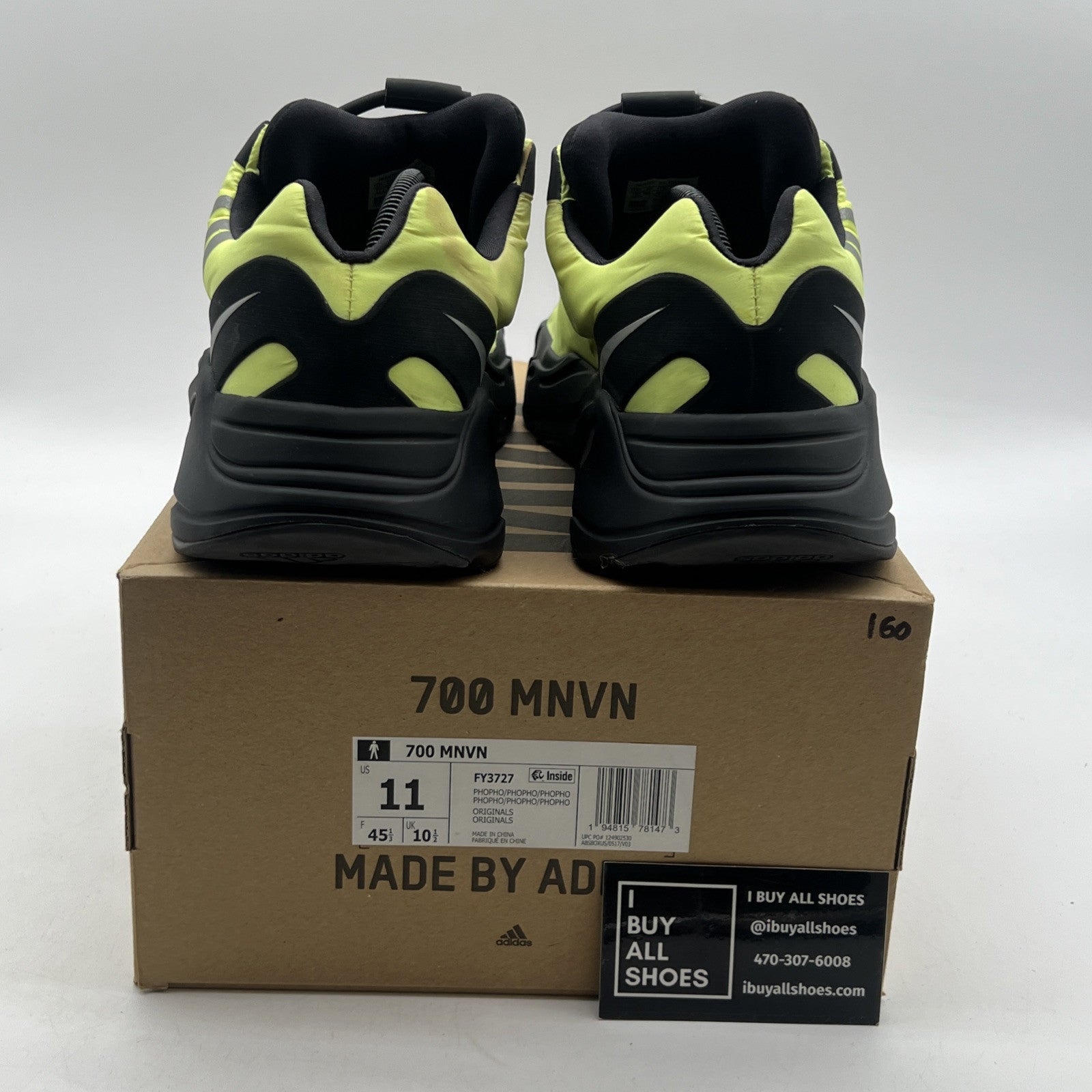 Size 11 - Adidas Yeezy Boost 700 MNVN Phosphor (FY3727)