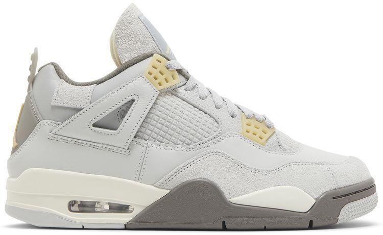 Size 9.5 - Jordan 4 Retro SE Low Craft Grey Suede Leather (DV3742-021)