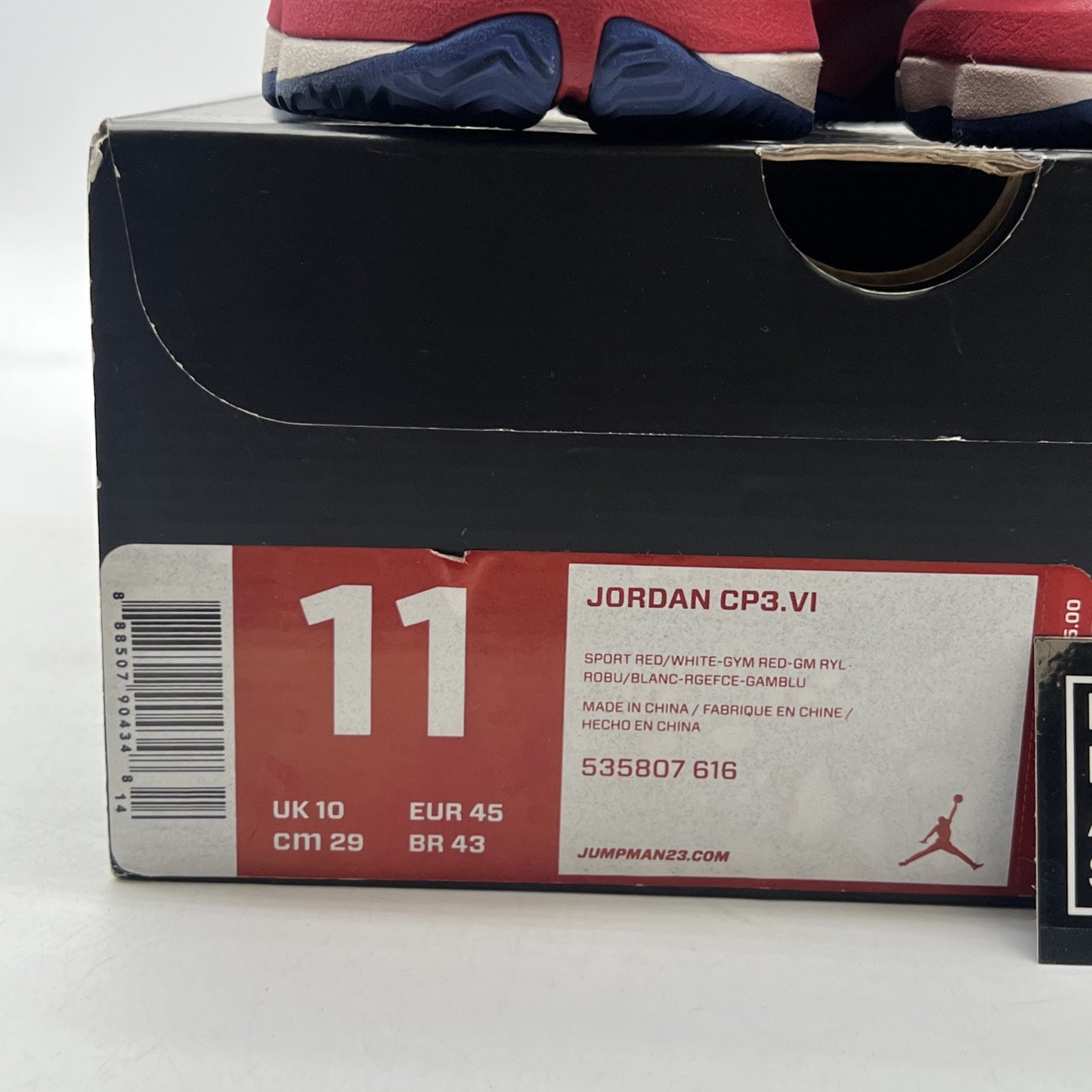 Size 11 - Jordan CP3.VI Sport Red (535807-616)