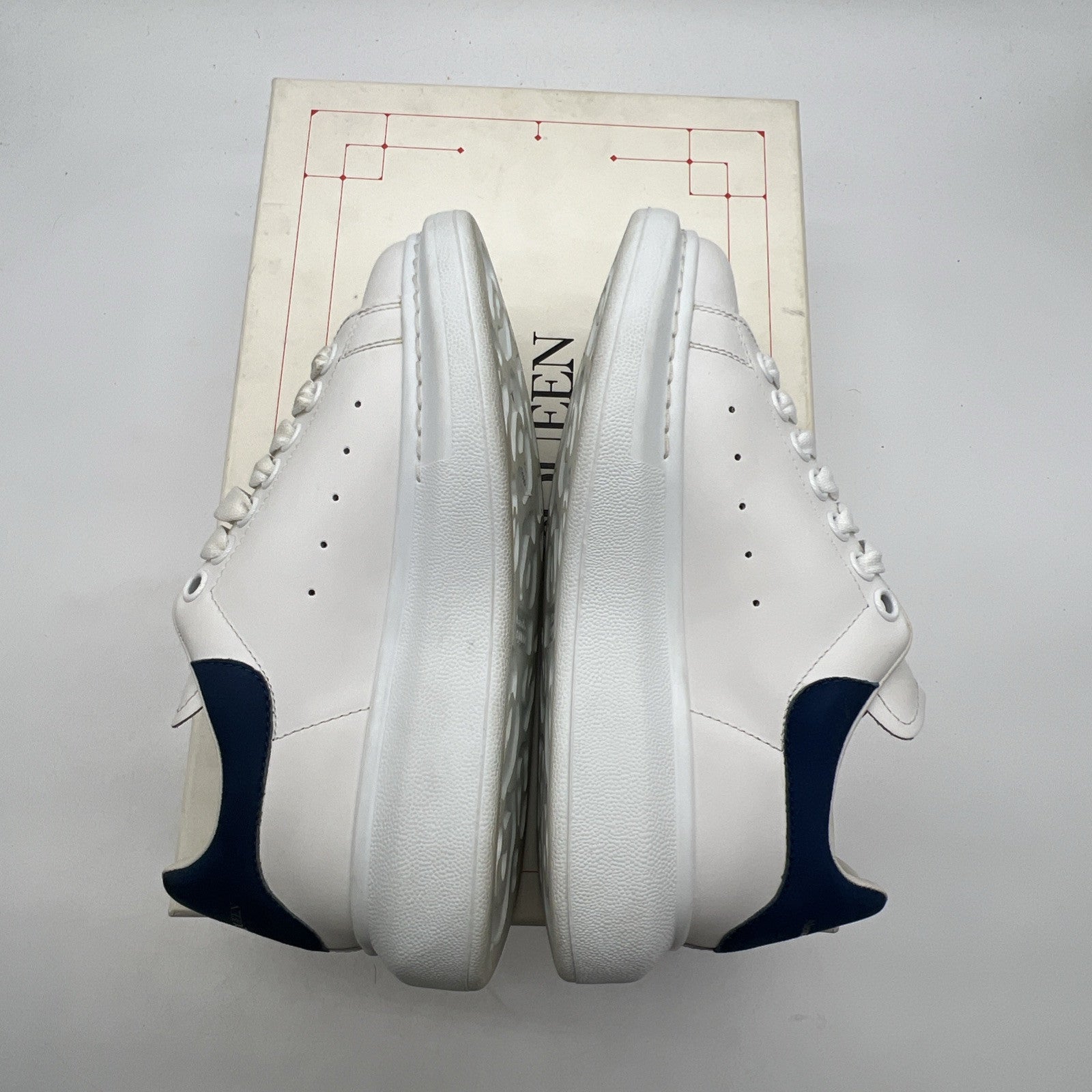 Size 36C - Alexander McQueen Oversized Classic Suede Blue Tail Men's Shoes
