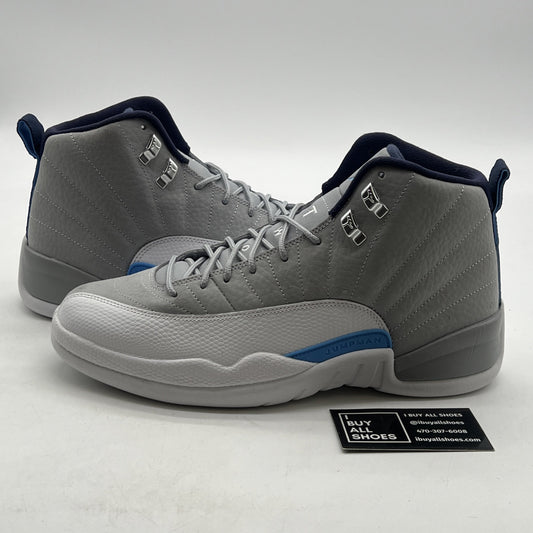 Size 10 - Air Jordan 12 Retro Grey University Blue (130690-007)