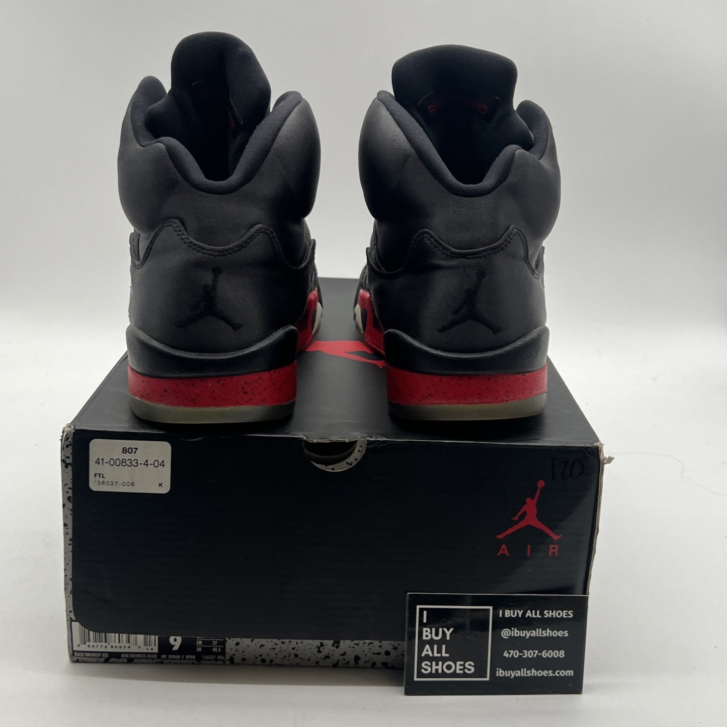 Size 9 - Air Jordan 5 Retro Satin Bred (136027-006)