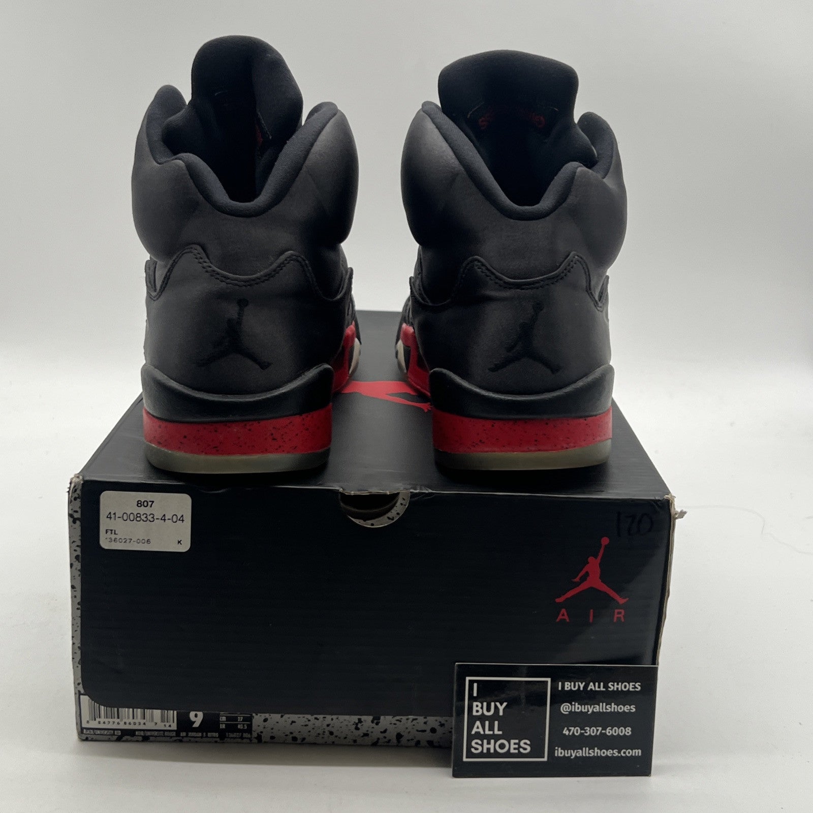 Size 9 - Air Jordan 5 Retro Satin Bred (136027-006)