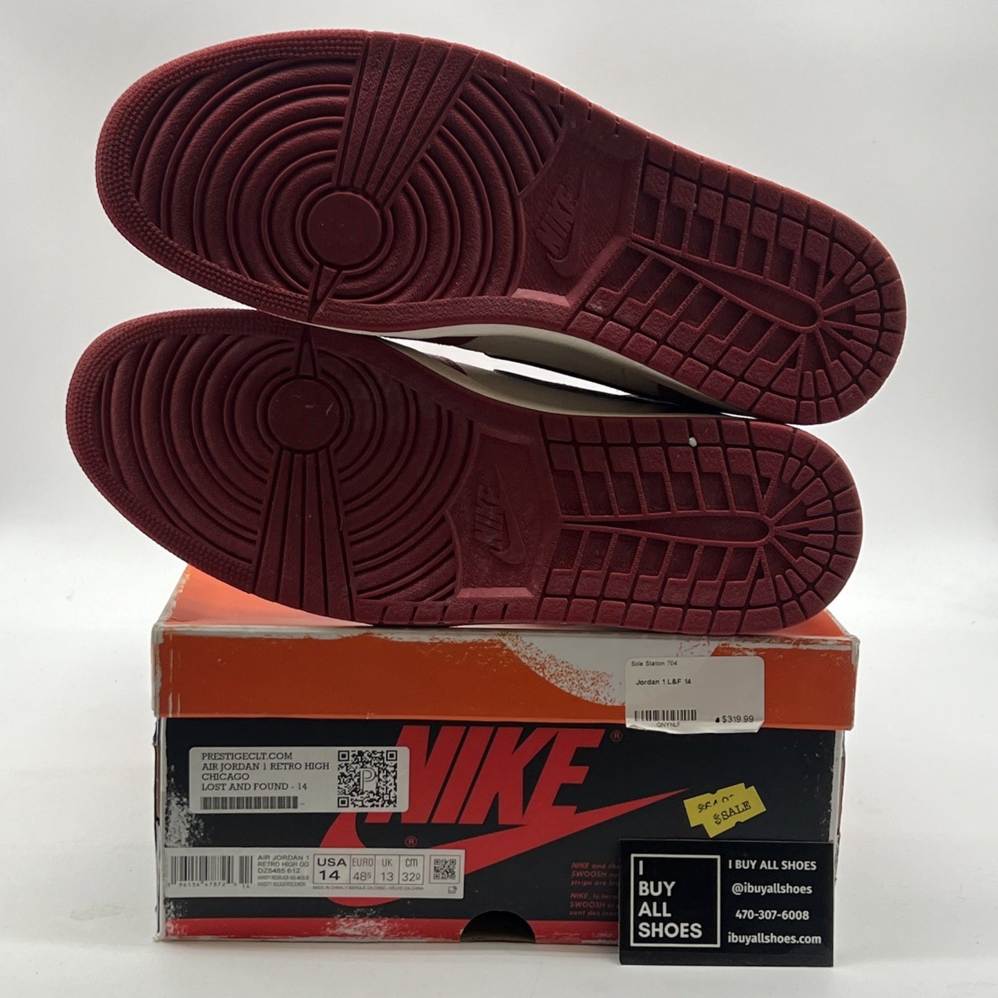Size 14 - Air Jordan 1 Retro High OG Chicago Reimagined Lost & Found DZ5485-612