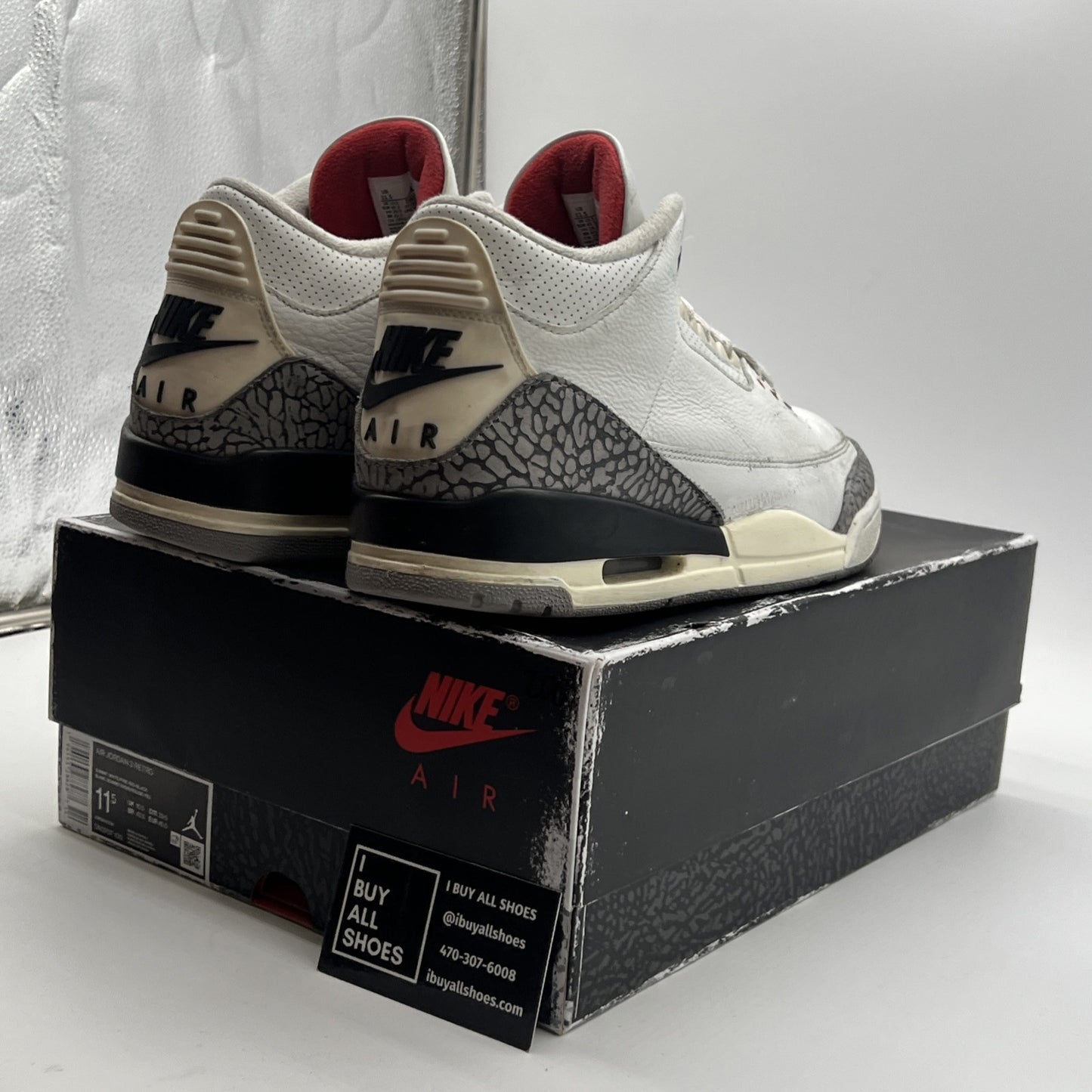 Size 11.5 - Air Jordan 3 Retro Mid White Cement Reimagined (DN3707-100)