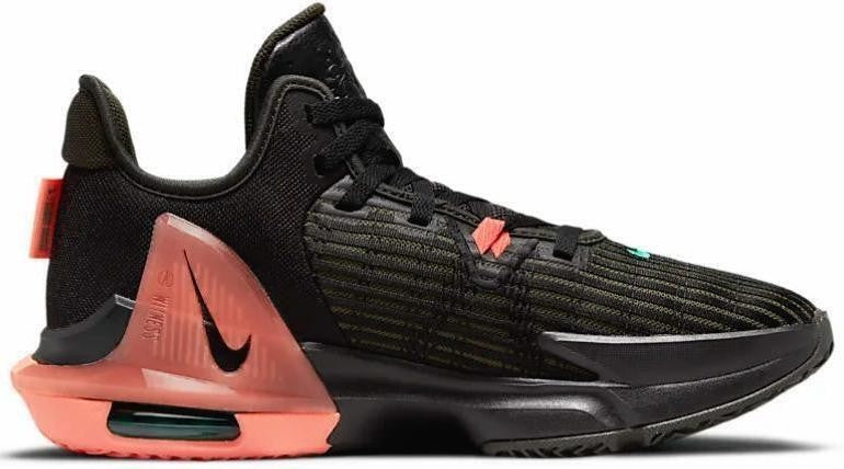 Size 11 - Nike LeBron Witness 6 Black Sequoia Crimson Pulse (CZ4052-001)