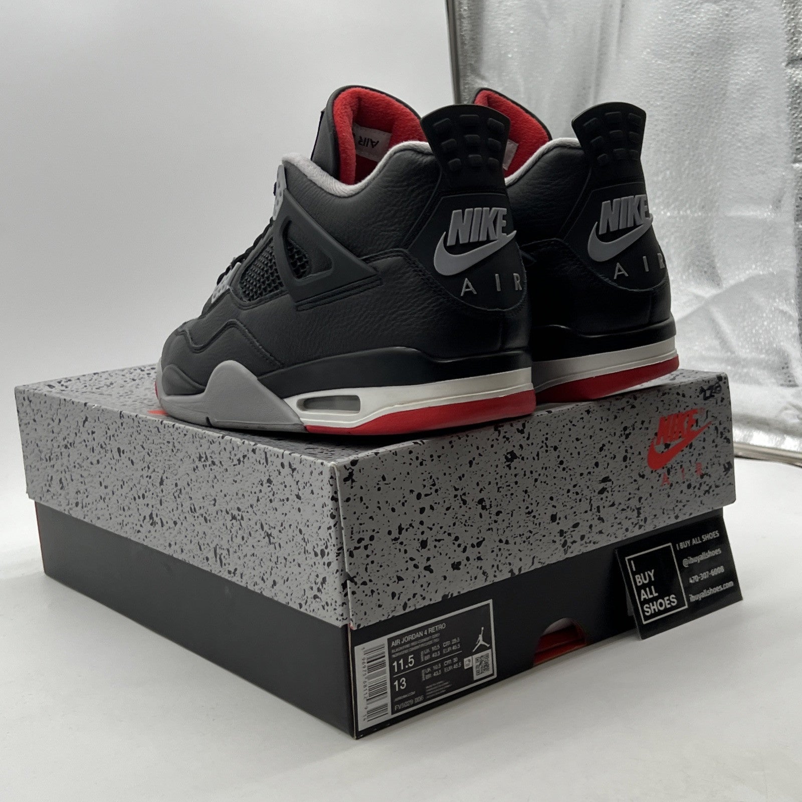 Size 11.5 - Air Jordan 4 Retro OG Mid Bred 2019 (FV5029-006)