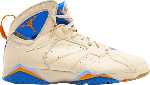 Size 10.5 - Air Jordan 7 Retro Pacific Blue Tan Leather (304775-281)