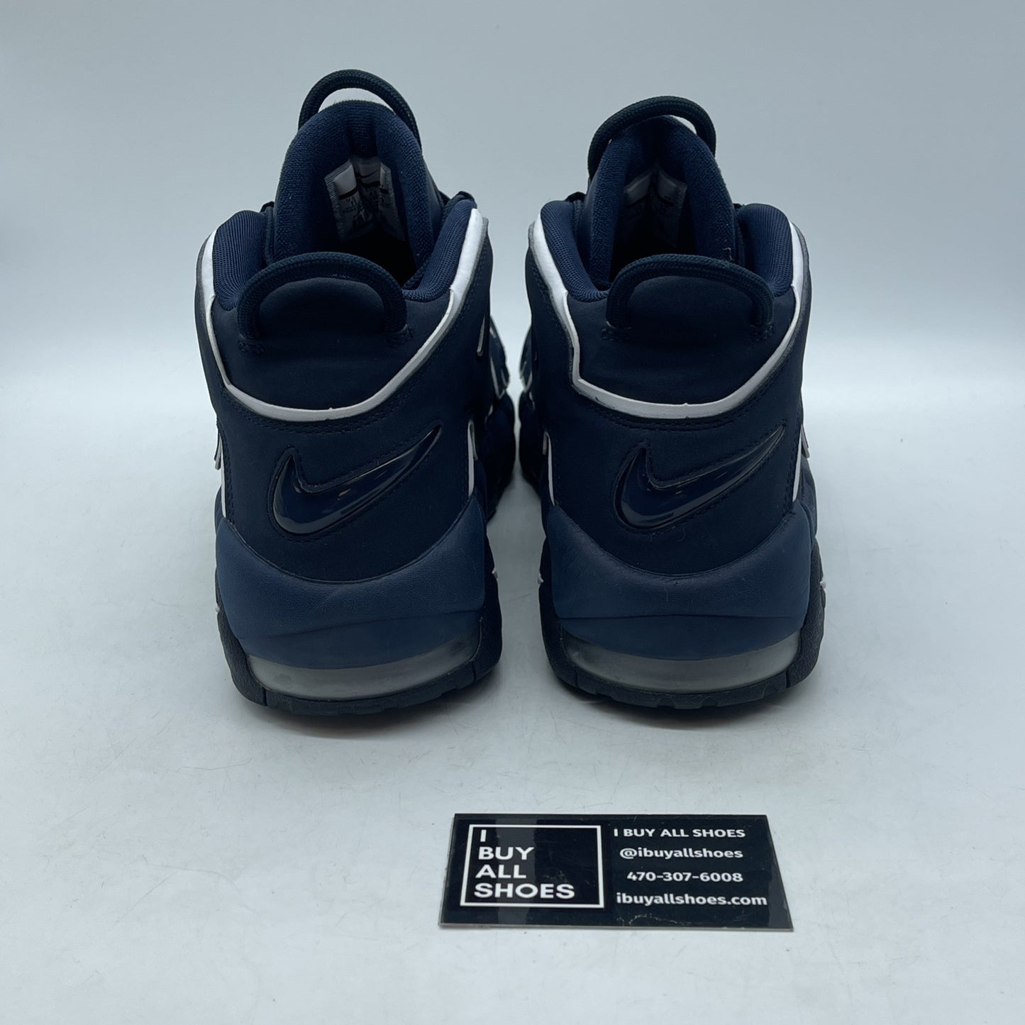 Size 11 - Nike Air More Uptempo Obsidian Blue White Suede (921948-400)