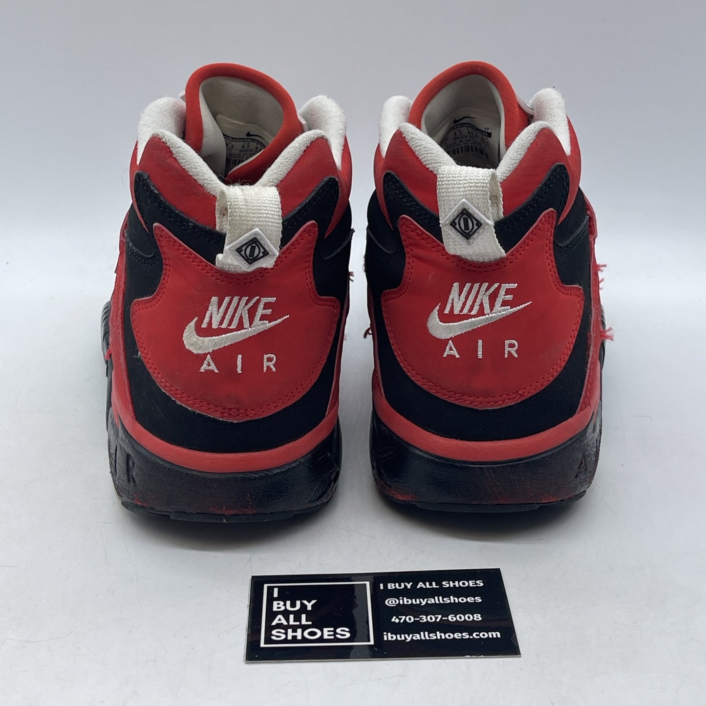 Size 10.5 - Nike Air Diamond Turf Challenge Red Black Suede (309434-007)