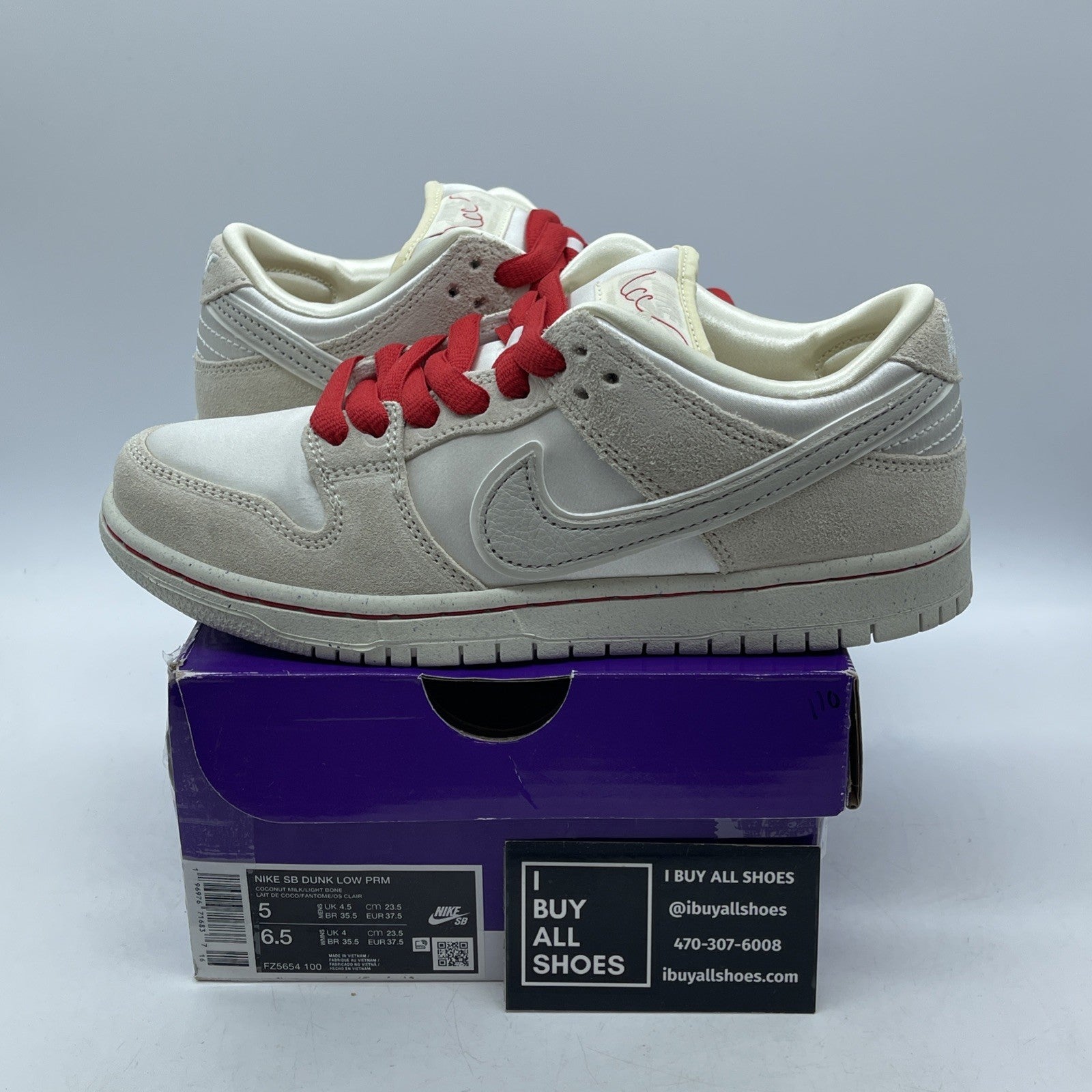 Size 5 - Nike Dunk Premium SB Low City of Love Collection Light Bone (FZ5654-100