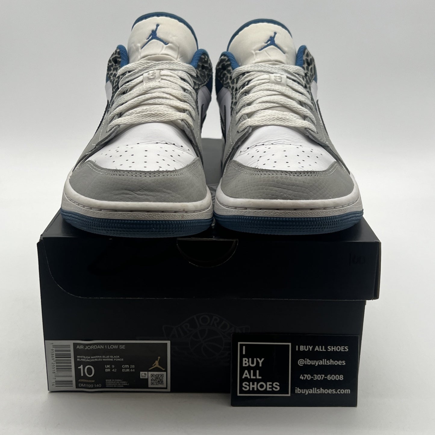 Size 10 - Air Jordan 1 Low True Blue (DM1199-140)