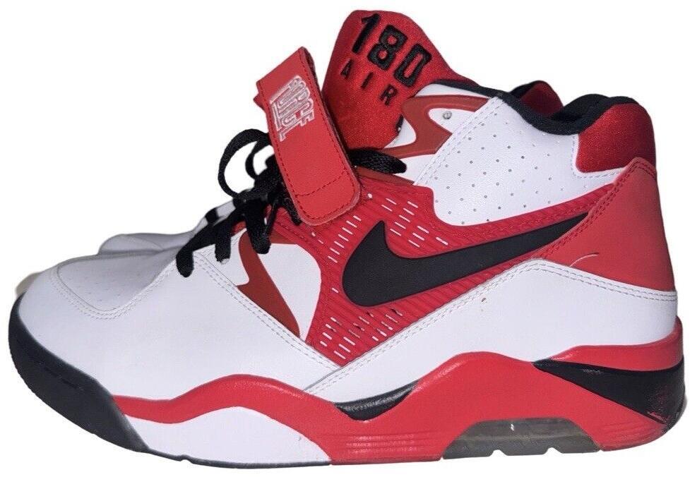 Size 13 - Nike Air Force 180 White University Red (310095-106)
