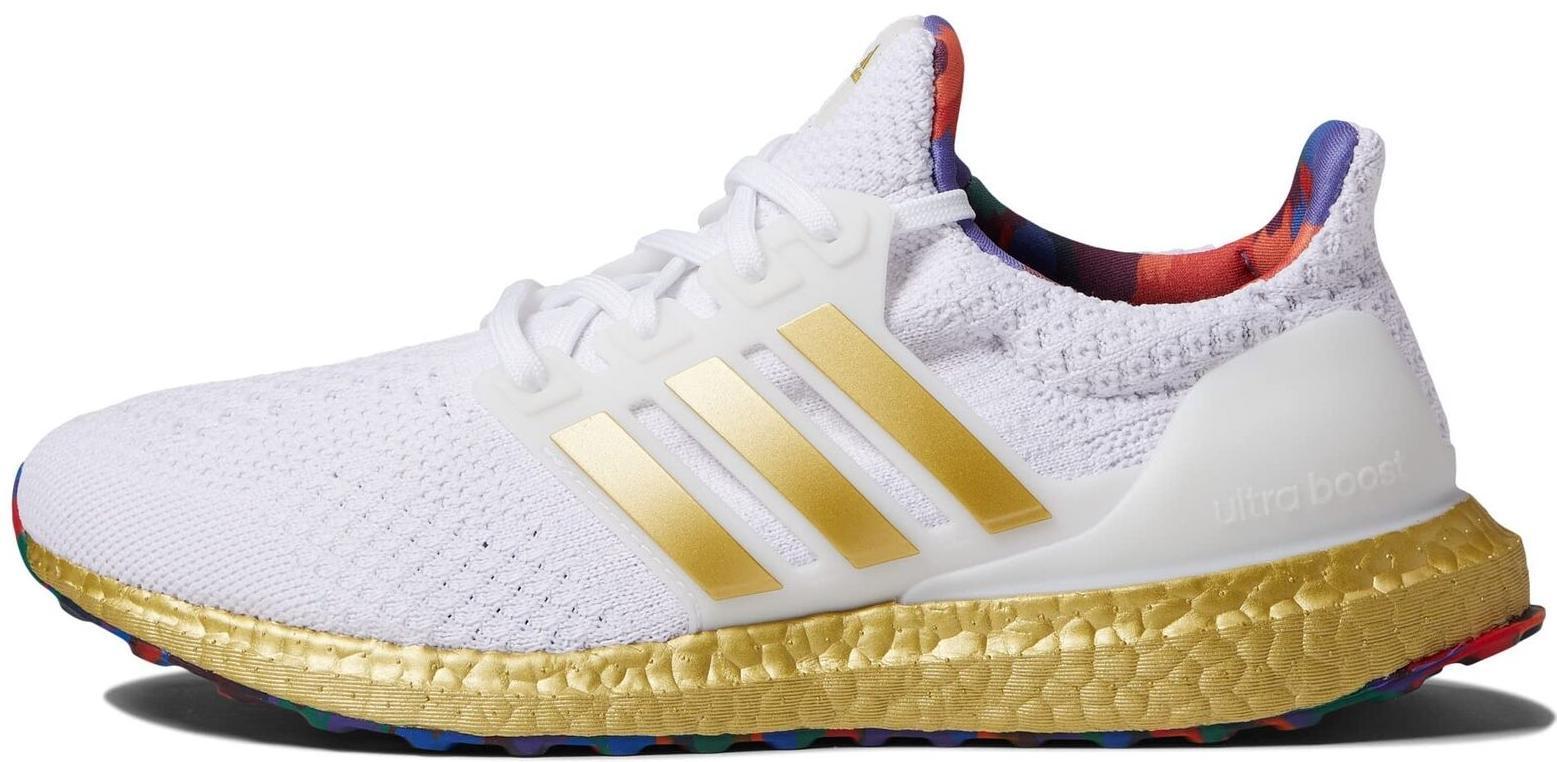Size 14W - adidas UltraBoost 5.0 DNA Title IX White Gold Suede (HP7425)