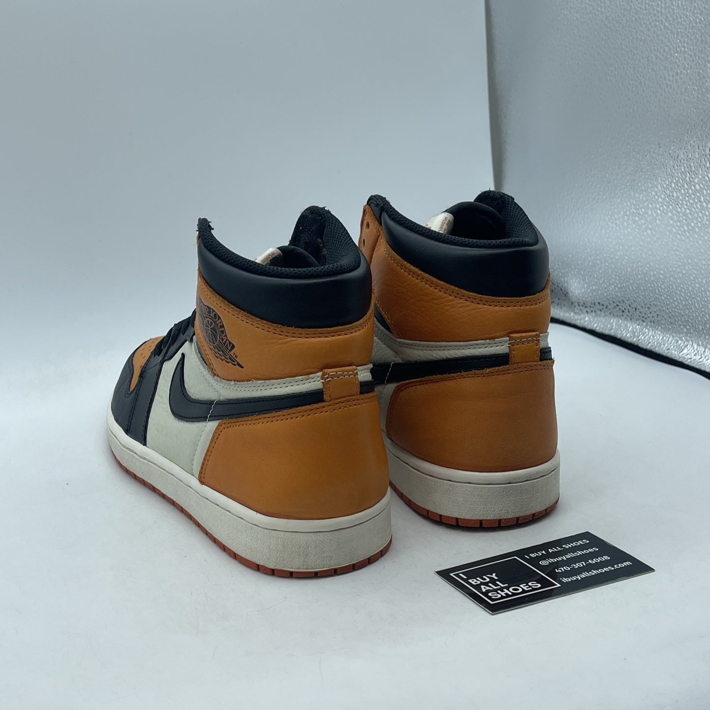 Size 10 - Jordan 1 Retro OG High Shattered Backboard Yellow Leather (555088-005)