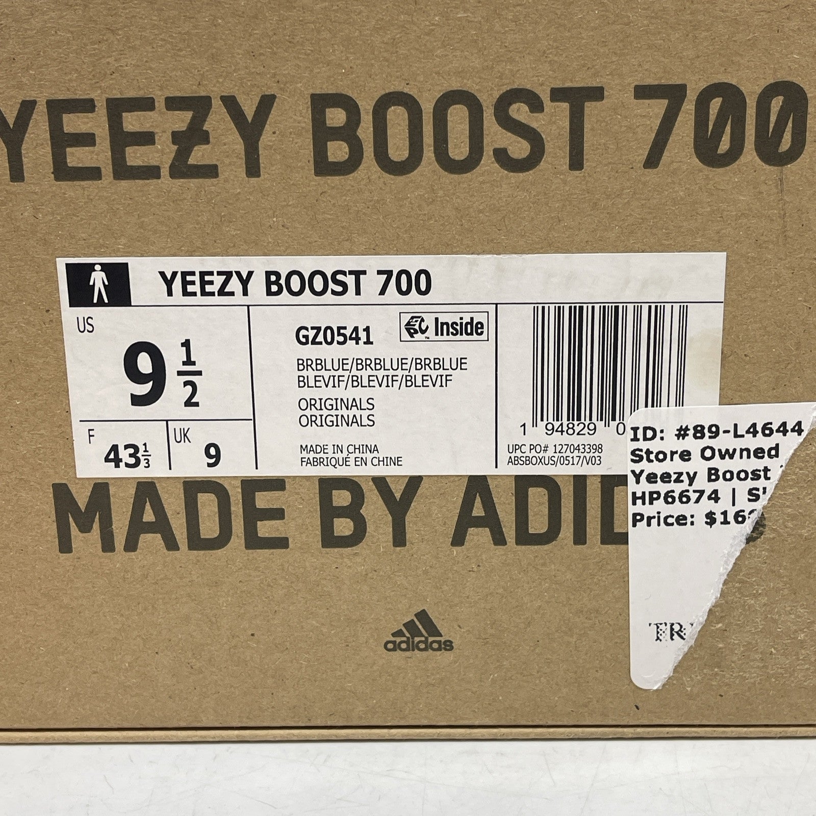 Size 9.5 - adidas Yeezy Boost 700 Bright Blue Black Orange Suede (GZ0541)