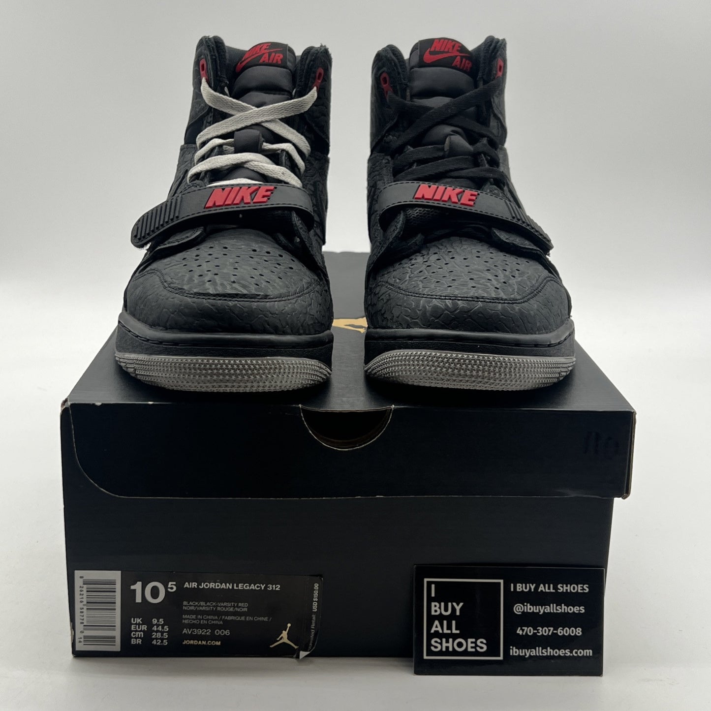 Size 10.5 - Jordan Legacy 312 Elephant Print (AV3922-006)