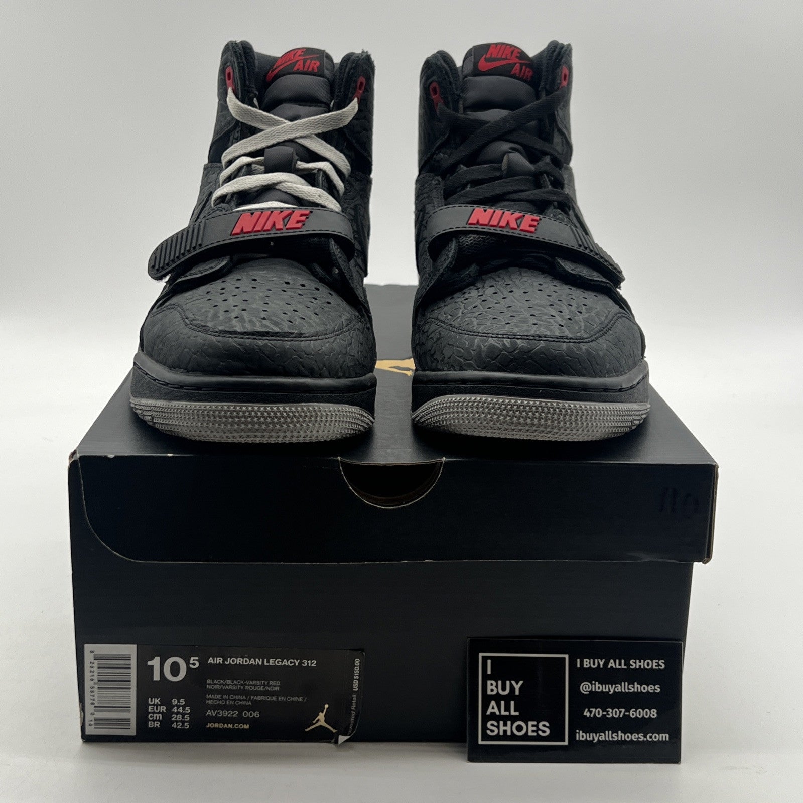 Size 10.5 - Jordan Legacy 312 Elephant Print (AV3922-006)
