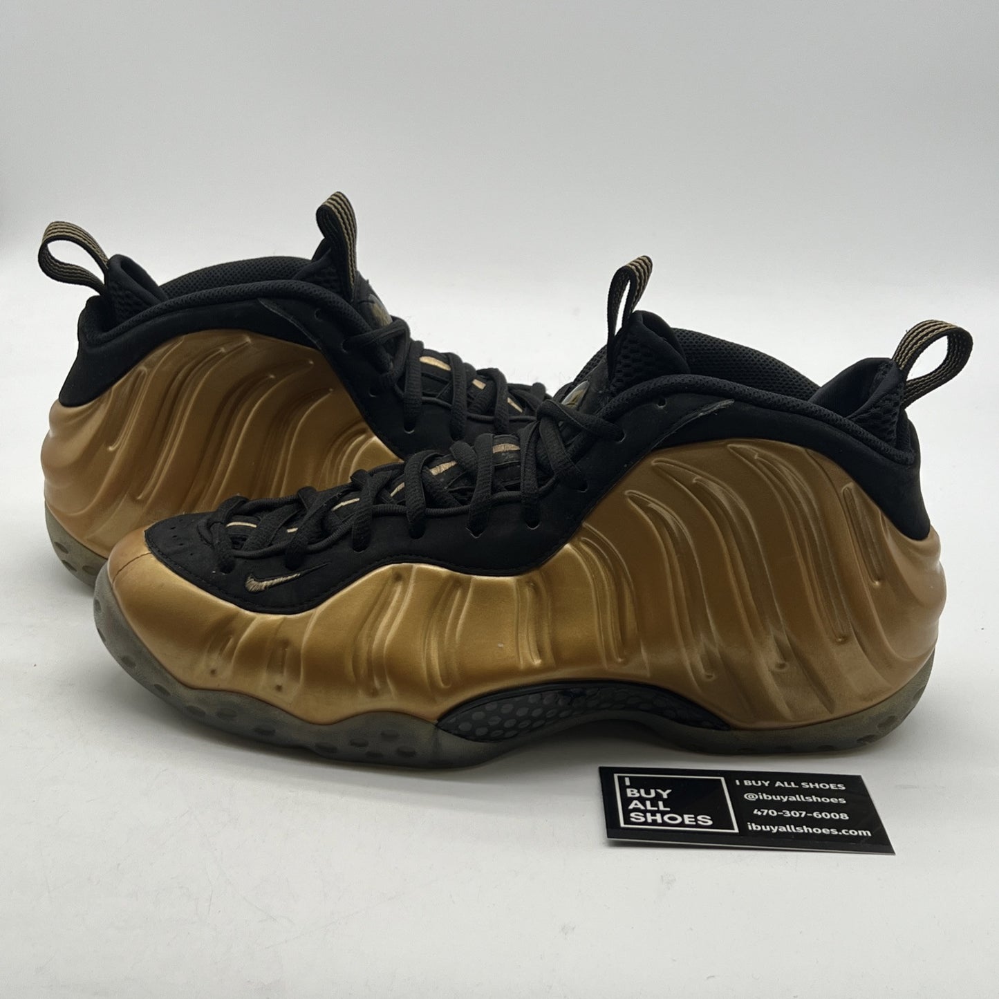 Size 10.5 - Nike Air Foamposite One Metallic Gold (314996-700)