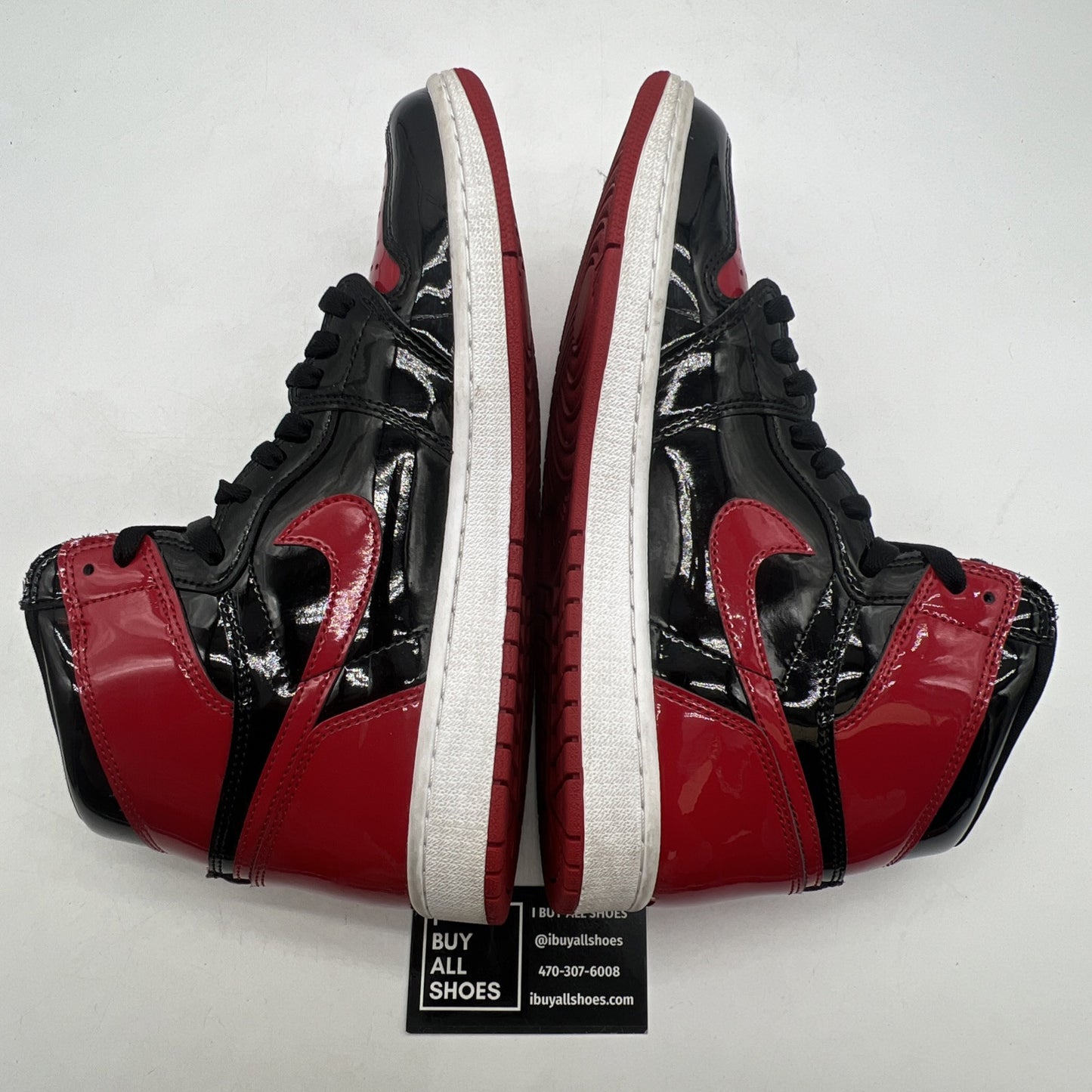 Size 10.5 - Air Jordan 1 Retro OG High Patent Bred (555088-063)