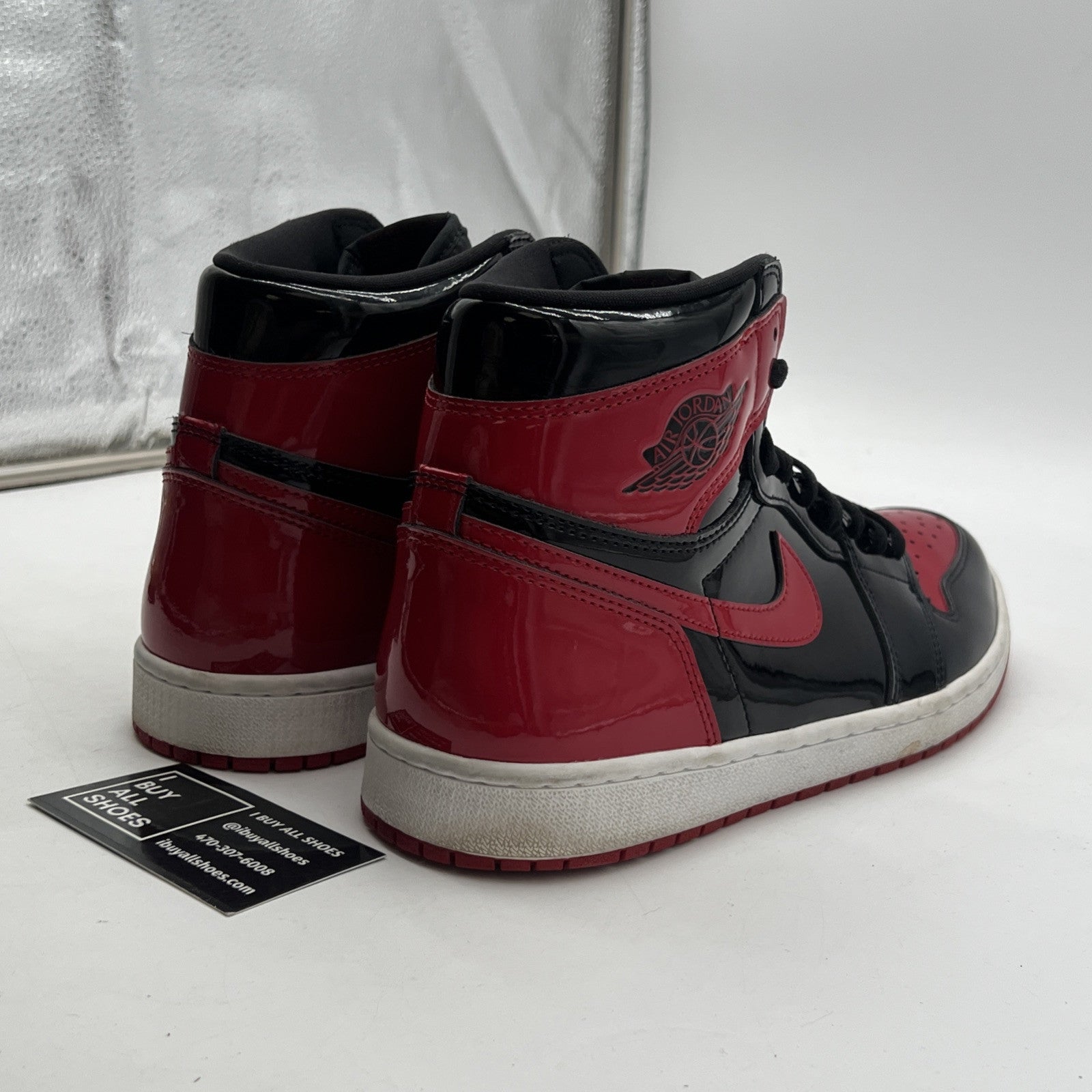 Size 10.5 - Air Jordan 1 Retro OG High Patent Bred (555088-063)