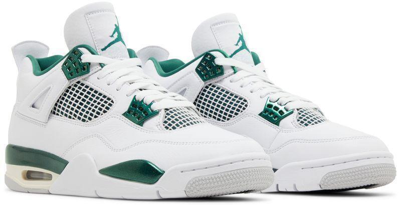 Size 6.5Y - Air Jordan 4 Retro Oxidized Green White Leather (FQ8213-103)