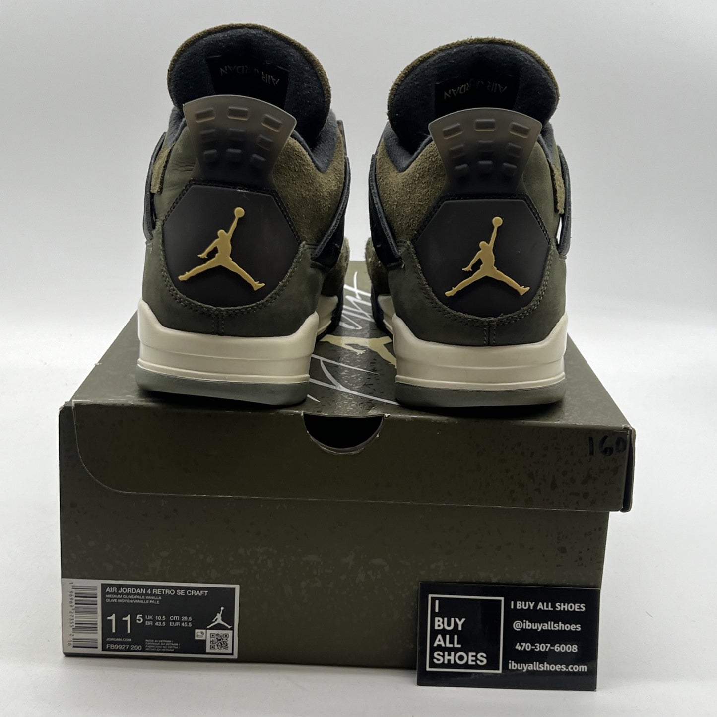 Size 11.5 - Air Jordan 4 SE Retro Low Craft - Olive (FB9927-200)