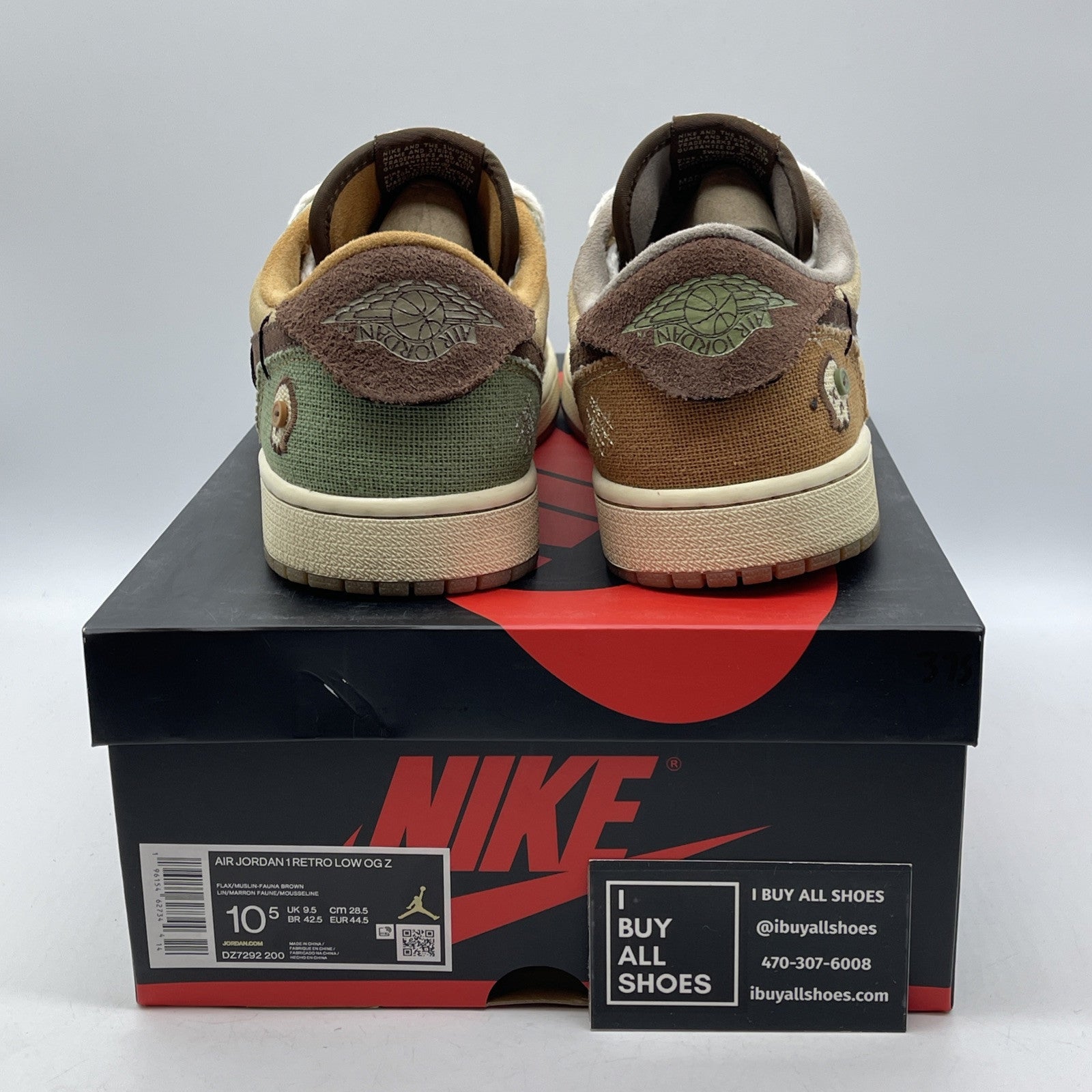 Size 10.5 - Jordan 1 Retro OG x Zion Williamson Low Voodoo Suede (DZ7292-200)