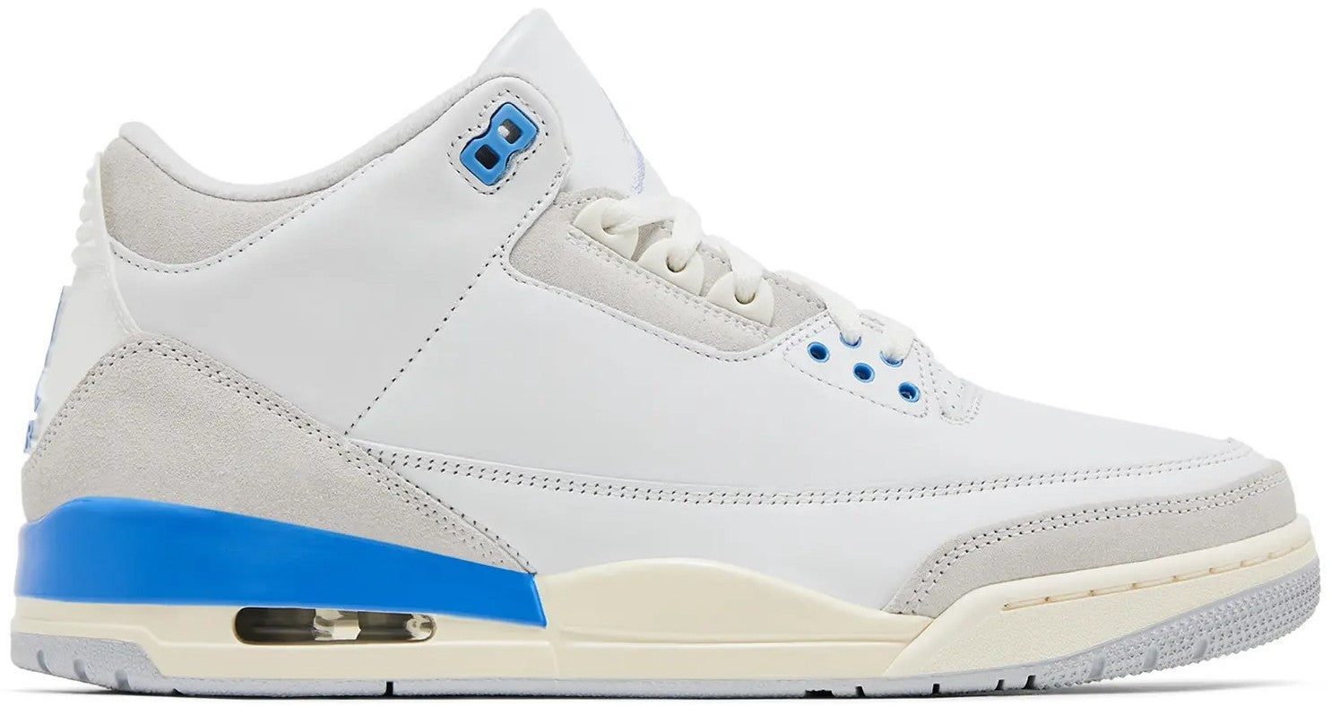 Size 10 - Air Jordan 3 Retro Lucky Shorts Blue White Grey Suede (CT8532-101)