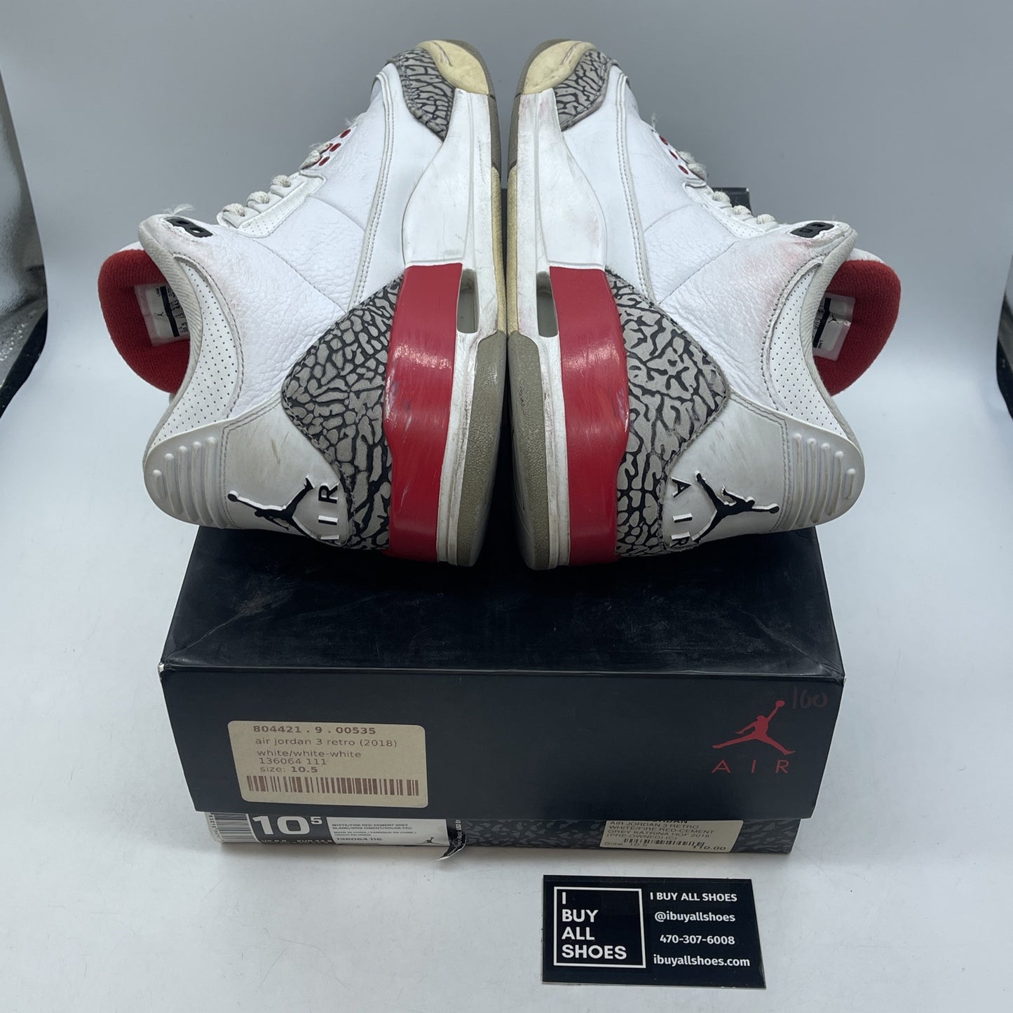 Size 10.5 - Jordan 3 Retro Hall of Fame 2018 Leather Suede (136064-116)