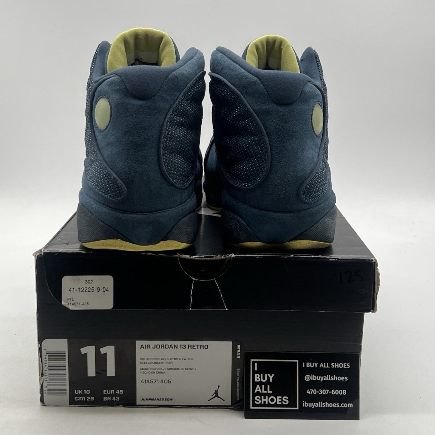 Size 11 - Air Jordan 13 Retro Squadron Blue (414571-405)