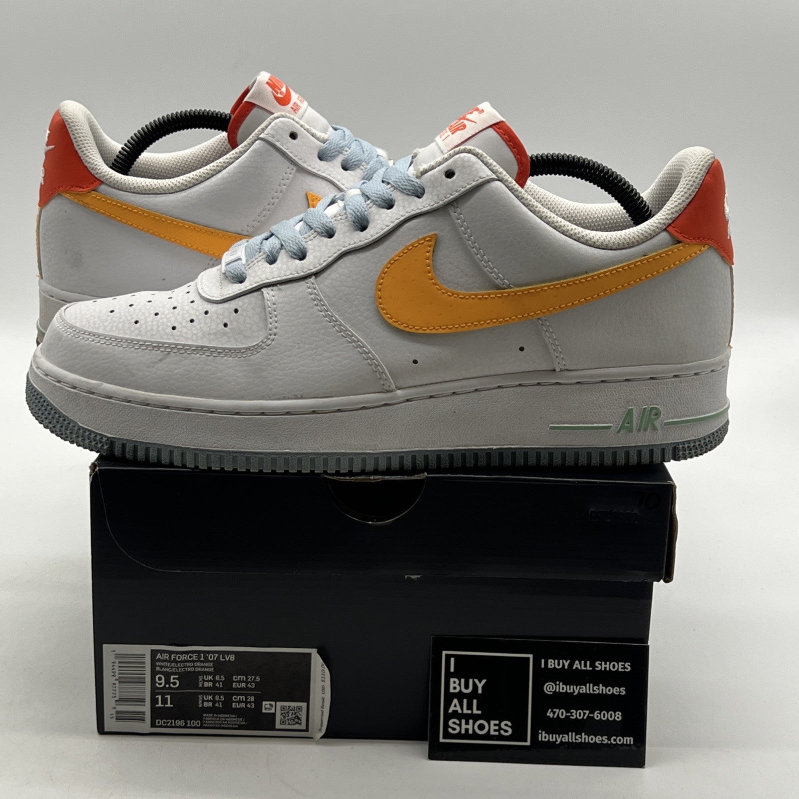 Size 9.5 - Nike Air Force 1 '07 LV8 Be Kind (DC2196-100)