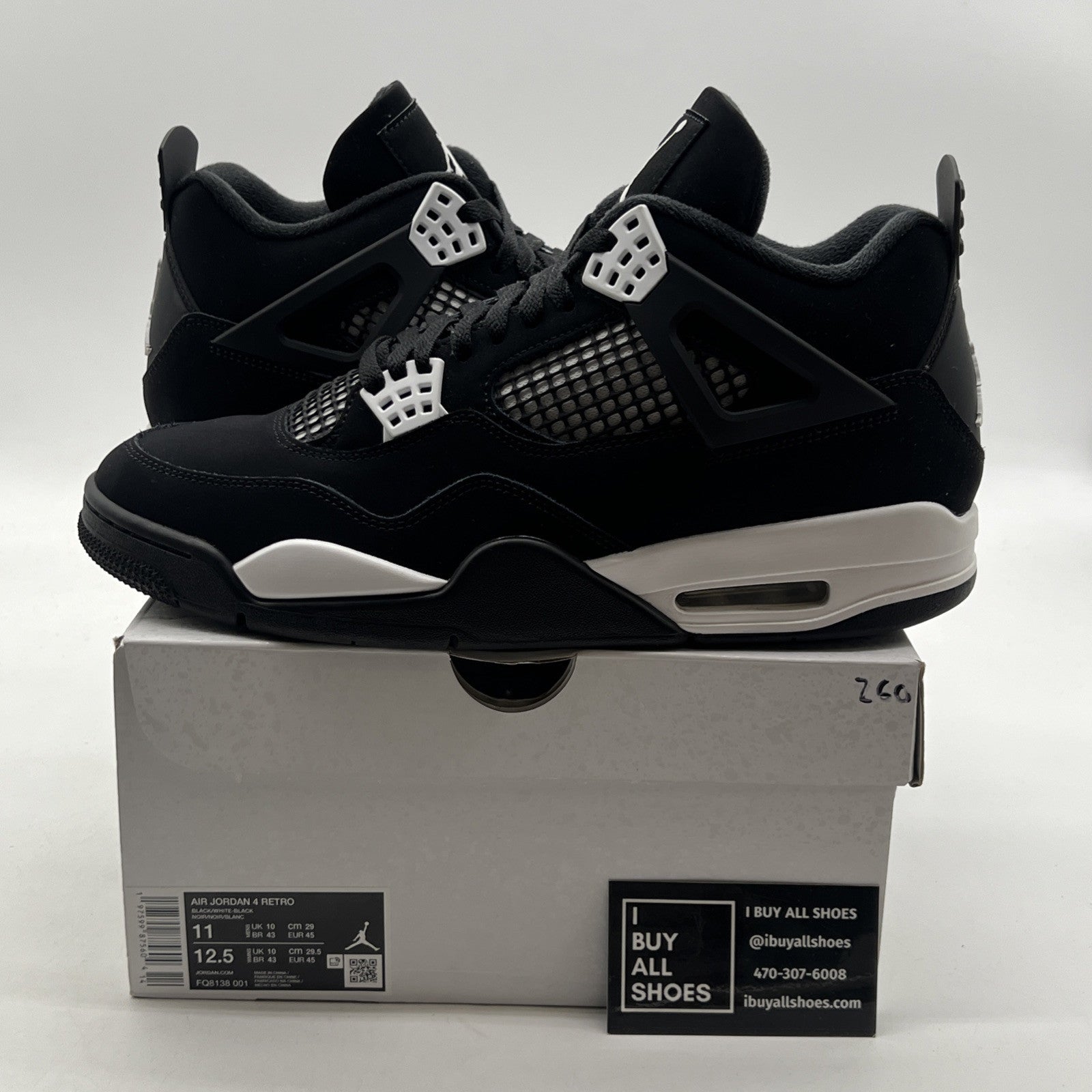 Size 11 - Air Jordan 4 Retro White Thunder (FQ8138-001)
