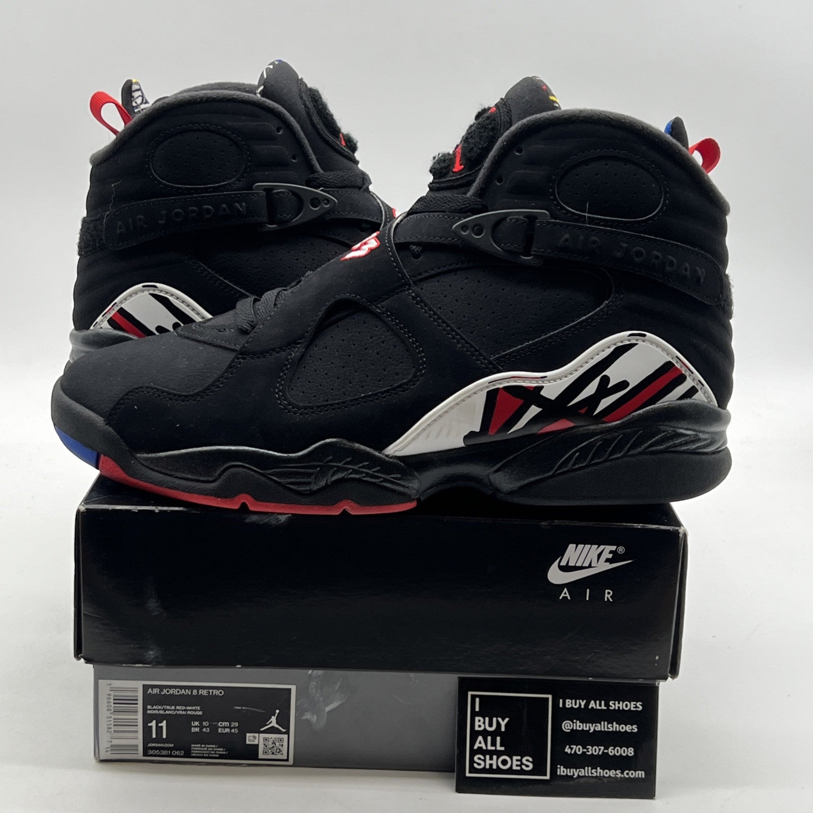 Size 11 - Air Jordan 8 Retro Mid Playoff (305381-062)