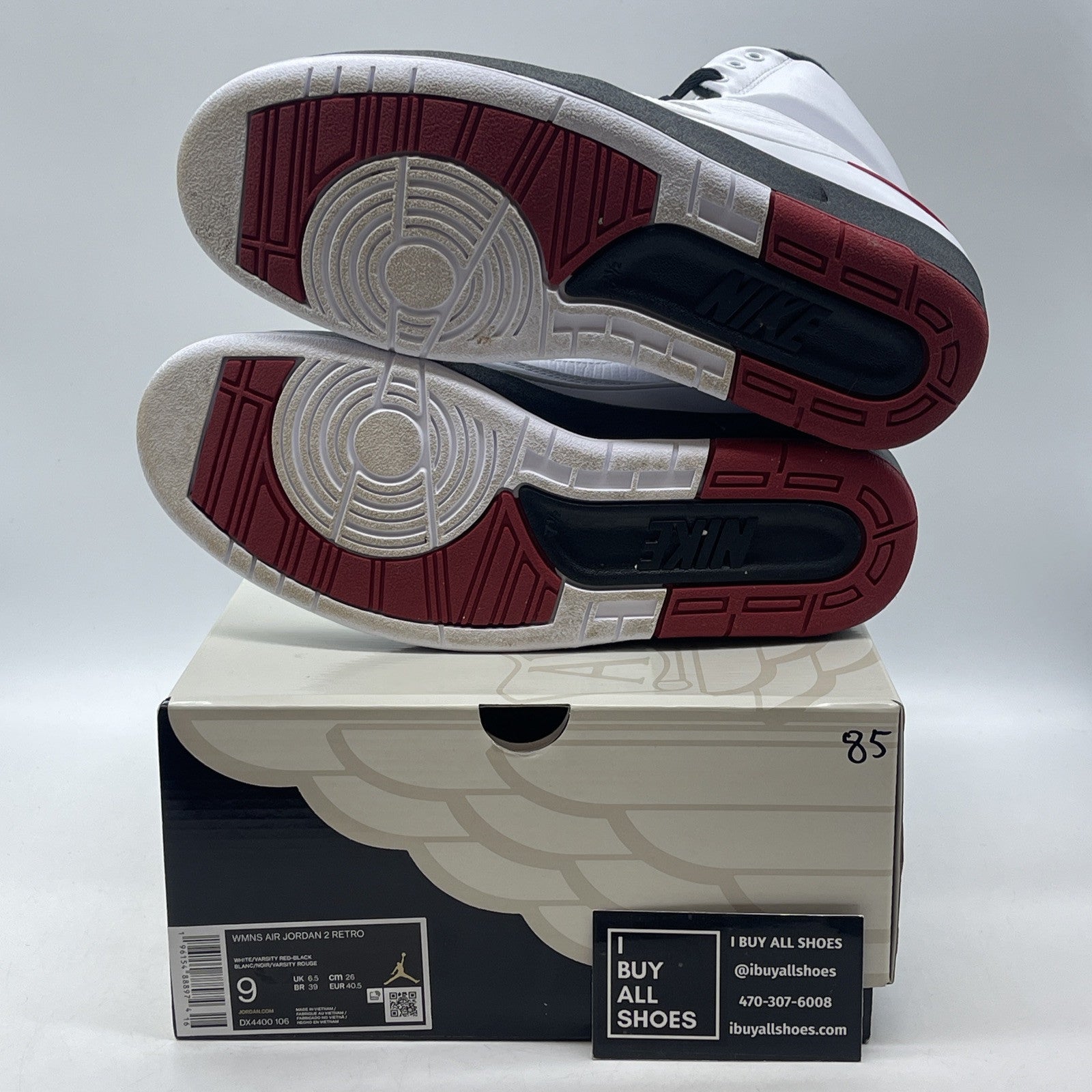 Size 9 - Wmns Air Jordan 2 Retro 2022 Chicago White Red Leather (DX4400-106)