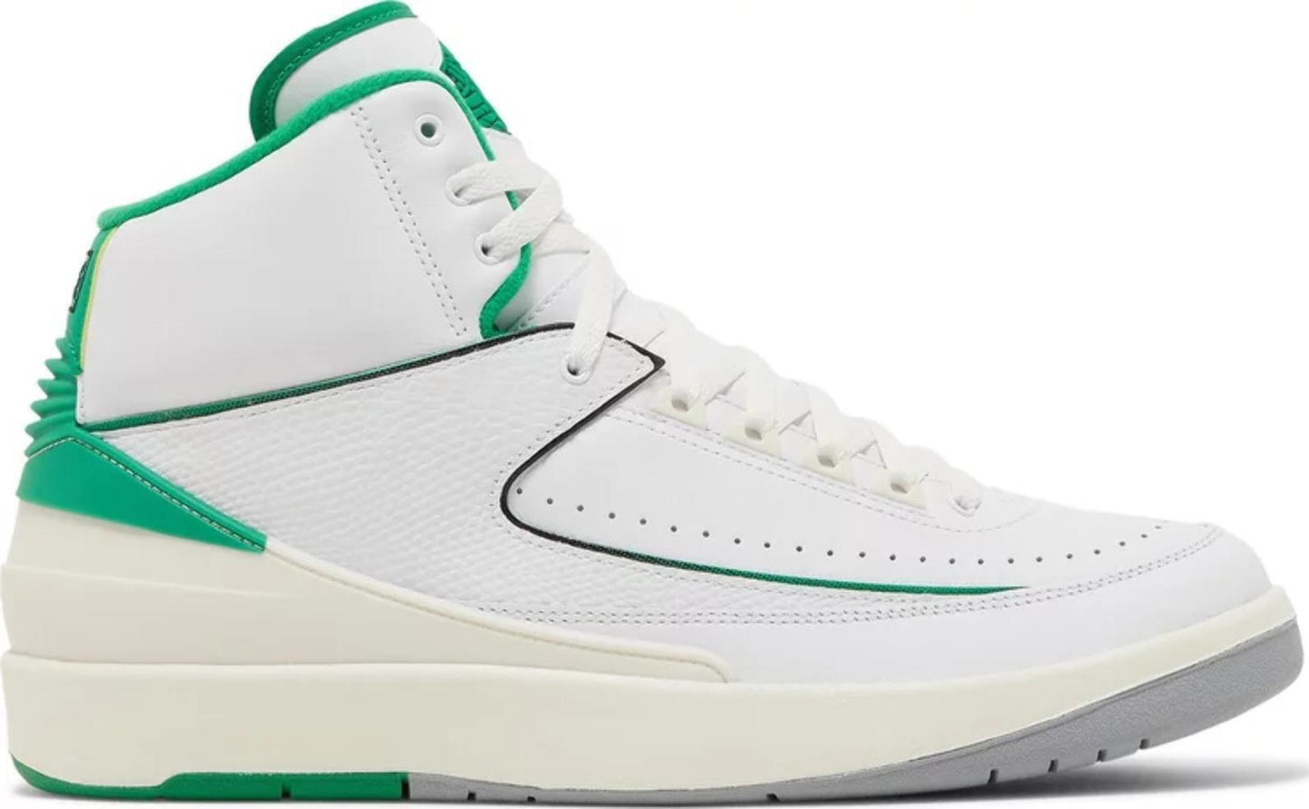 Size 9.5 - Jordan 2 Retro Lucky Green White Leather (DR8884-103)