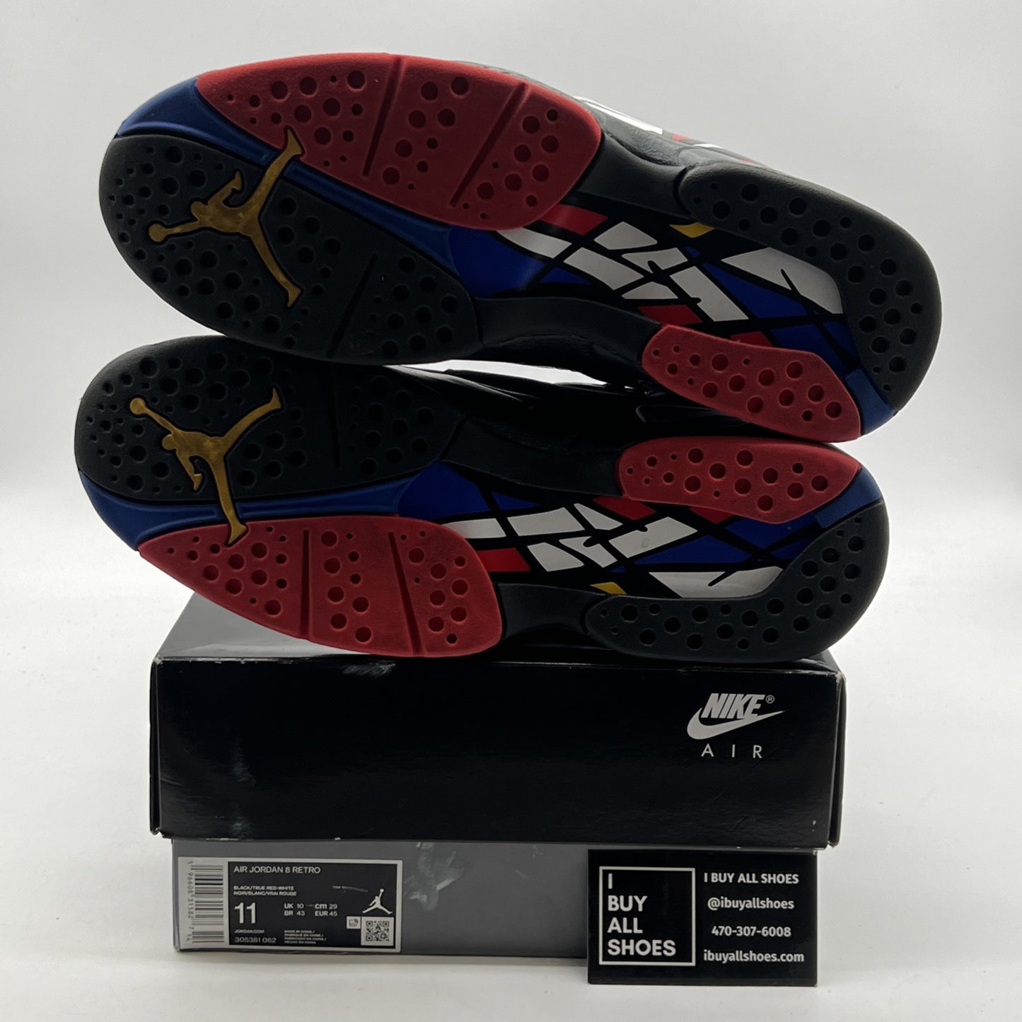 Size 11 - Air Jordan 8 Retro Mid Playoff (305381-062)