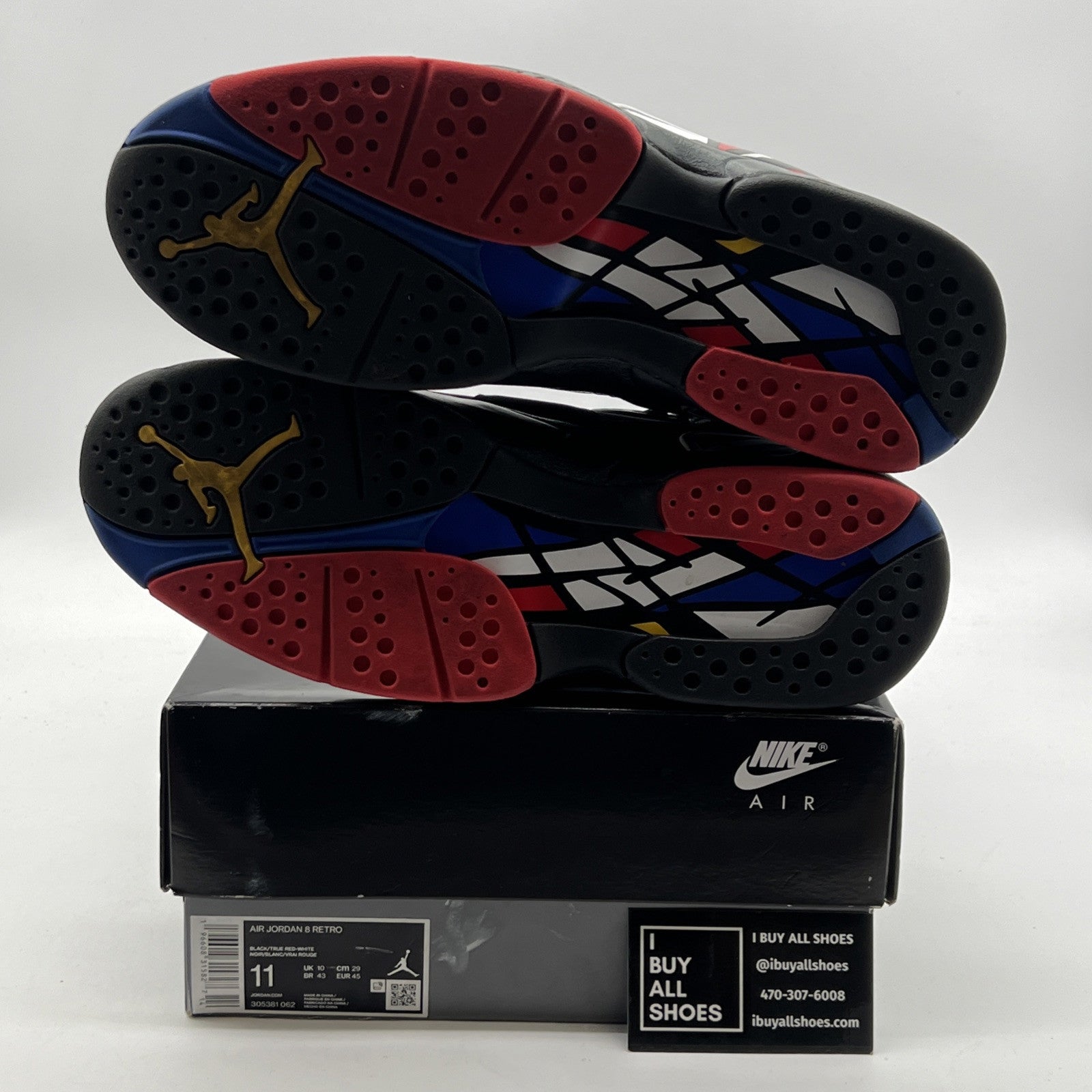 Size 11 - Air Jordan 8 Retro Mid Playoff (305381-062)