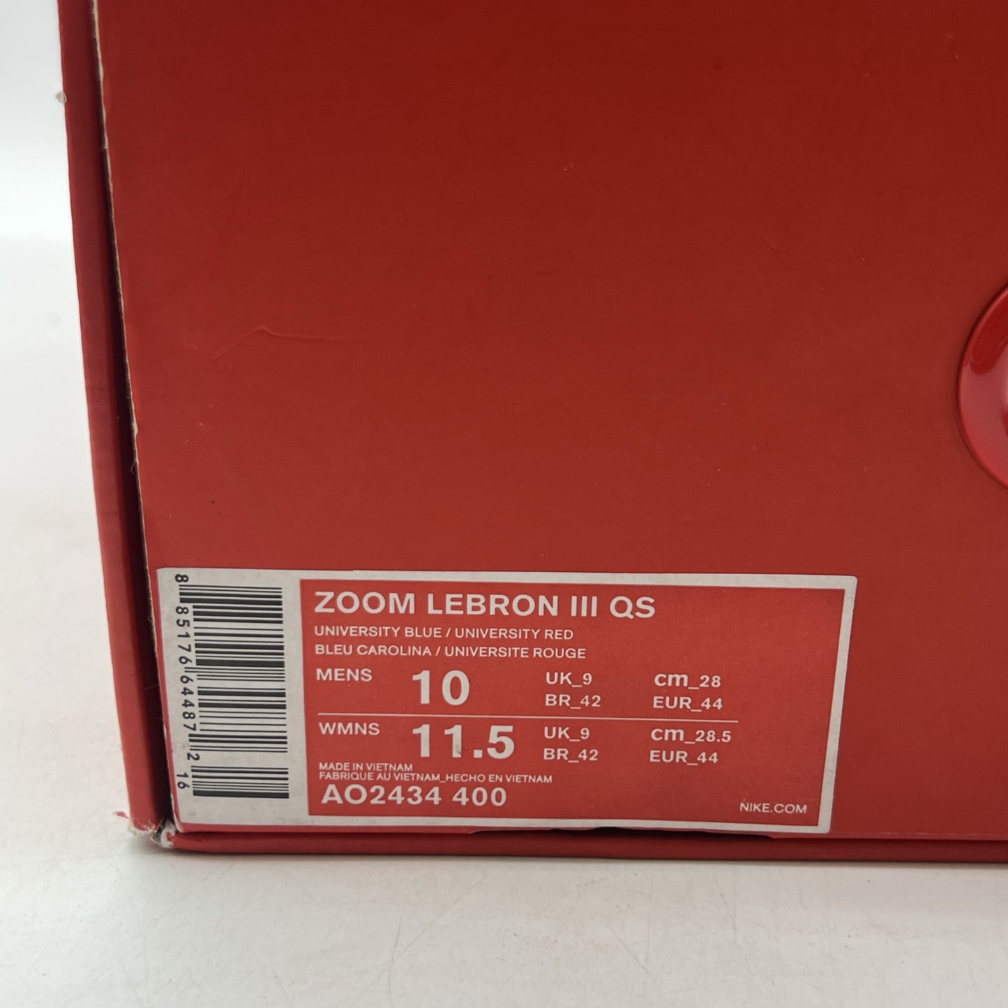 Size 10 - Nike Zoom LeBron 3 Houston Oilers (AO2434-400)
