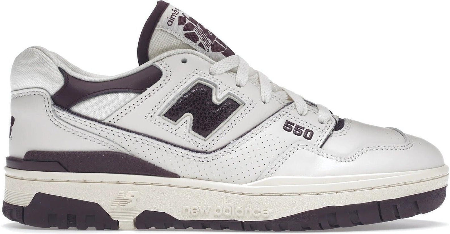 Size 10.5 - New Balance Aimé Leon Dore x 550 Purple White Leather (BB550AR1)